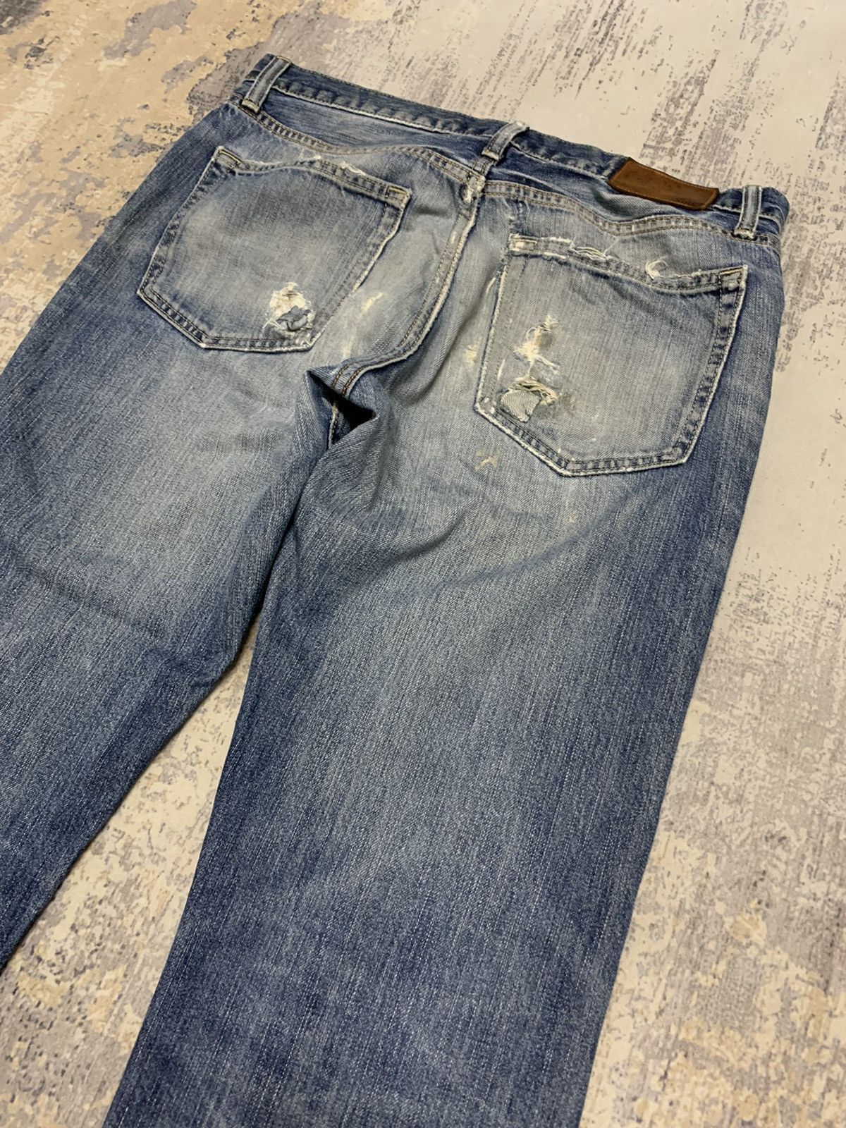 Japanese Brand Japanese Uniqlo Undercover Style Distressed Denim Jeans Size US 33 - 15 Thumbnail
