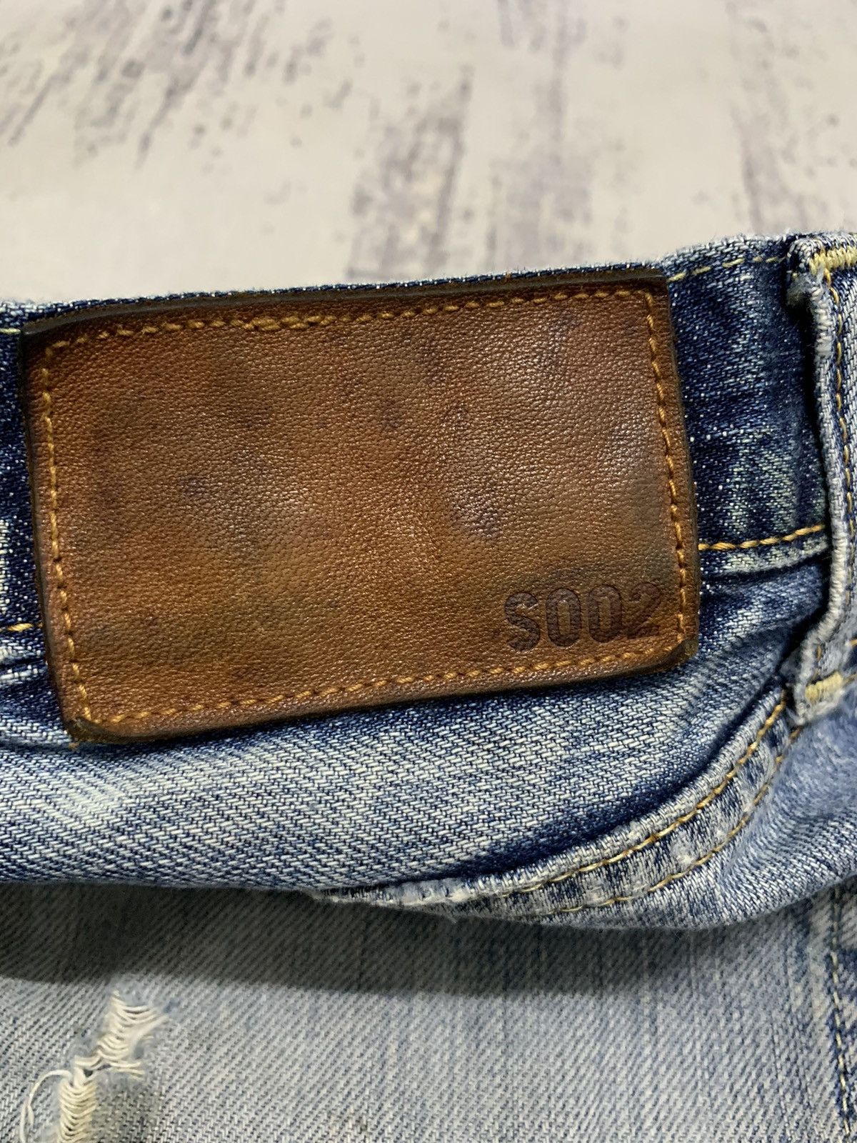 Japanese Brand Japanese Uniqlo Undercover Style Distressed Denim Jeans Size US 33 - 20 Thumbnail