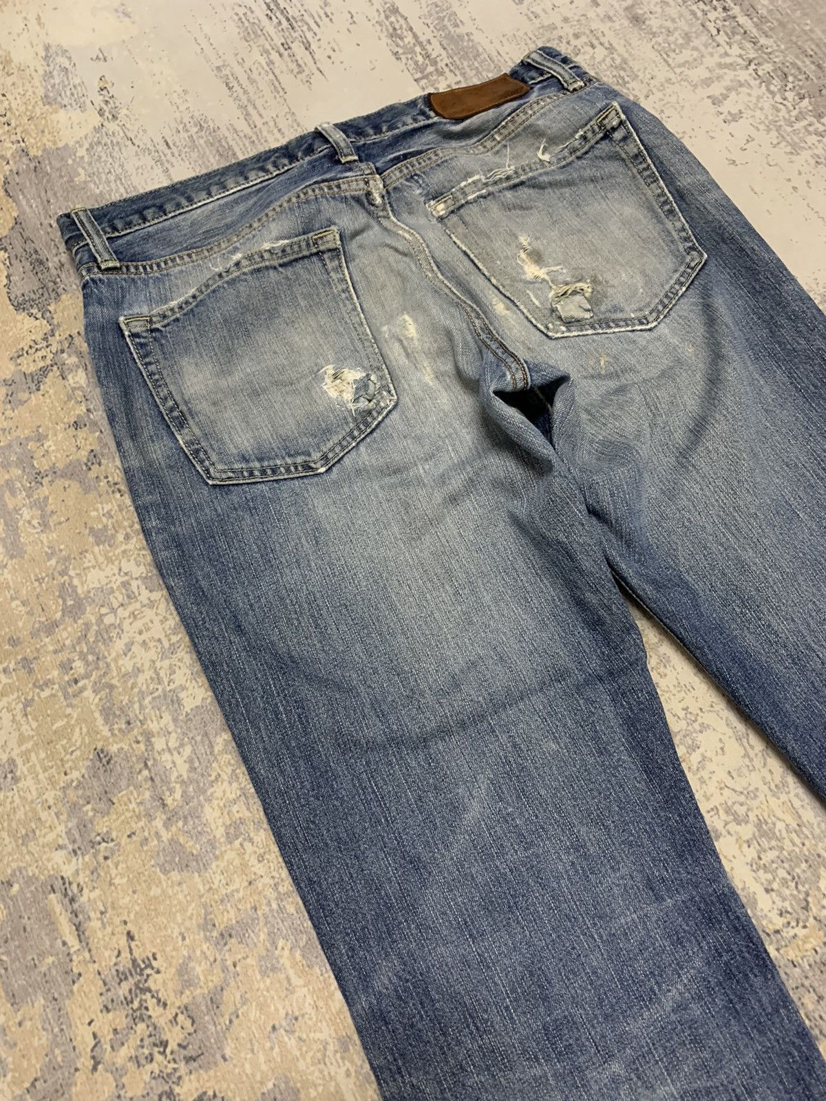 Japanese Brand Japanese Uniqlo Undercover Style Distressed Denim Jeans Size US 33 - 14 Thumbnail