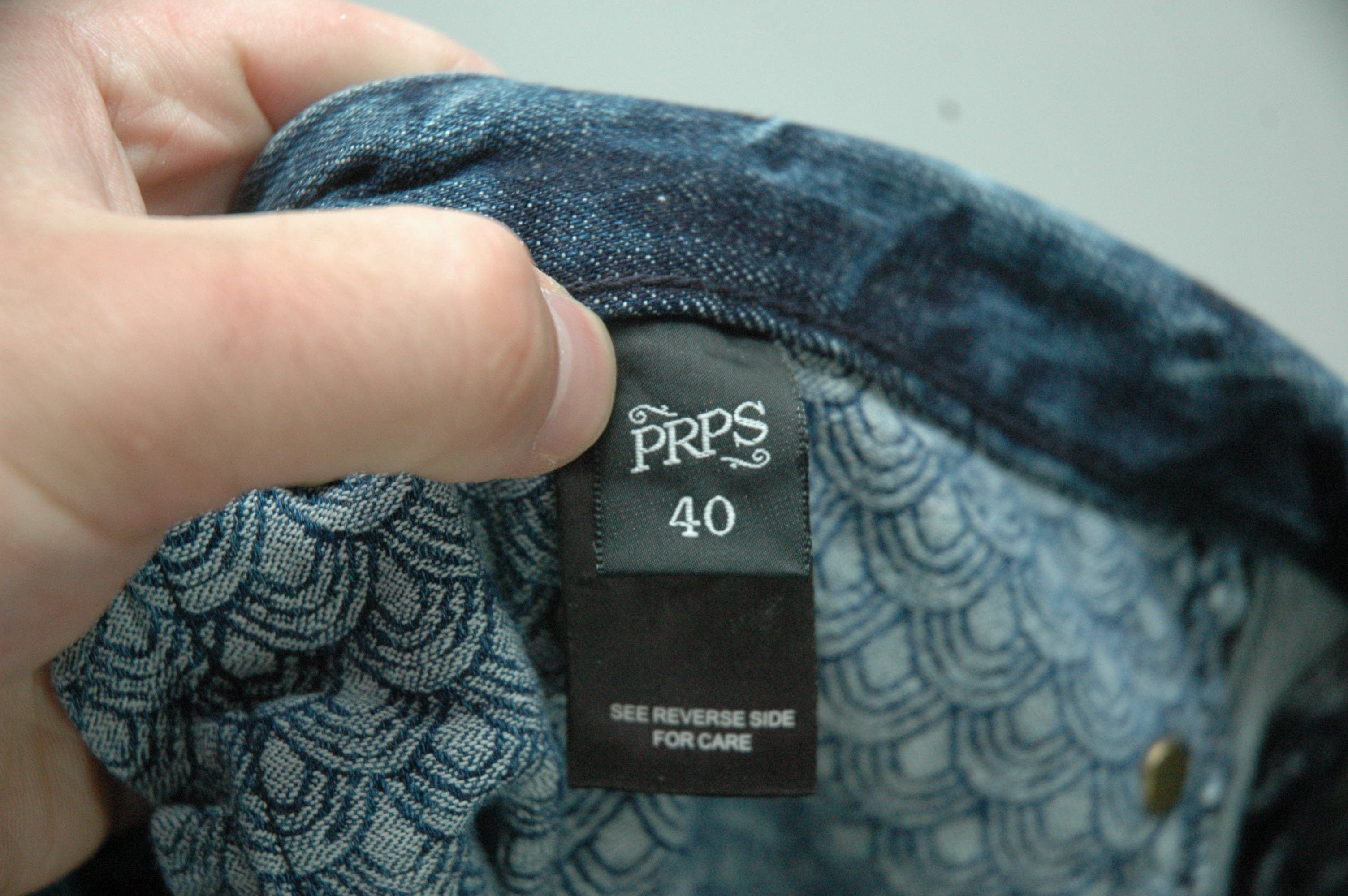 Prps PRPS Japan Distressed Wash Painted Denim Size US 40 / EU 56 - 7 Thumbnail