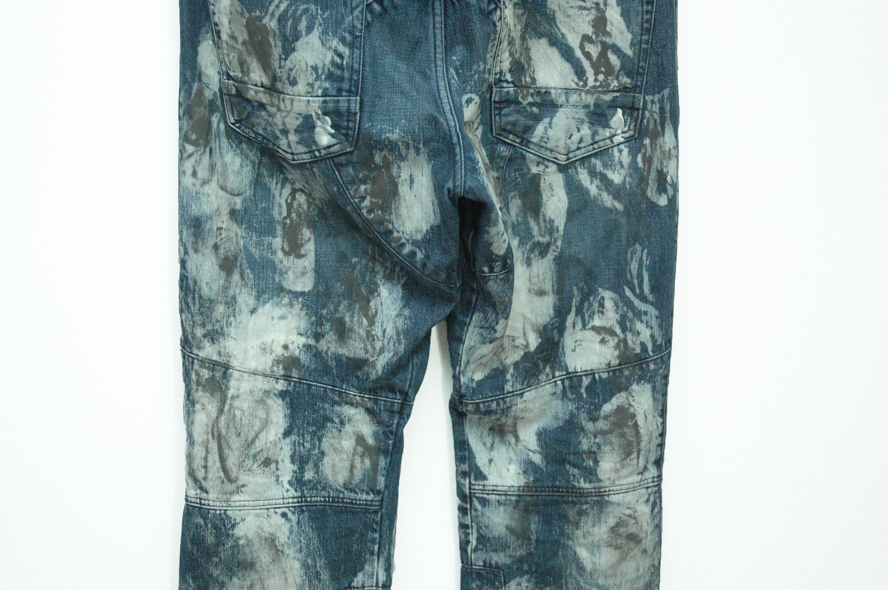 Prps PRPS Japan Distressed Wash Painted Denim Size US 40 / EU 56 - 6 Thumbnail