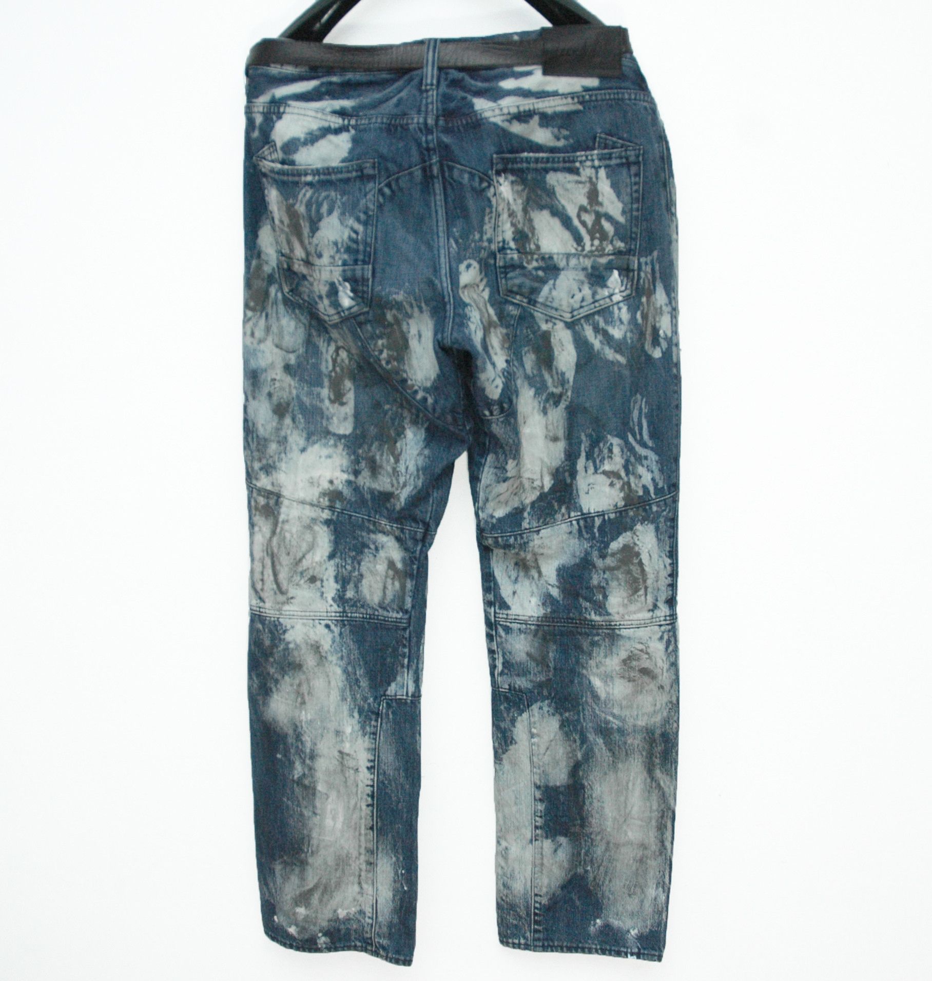 Prps PRPS Japan Distressed Wash Painted Denim Size US 40 / EU 56 - 4 Thumbnail
