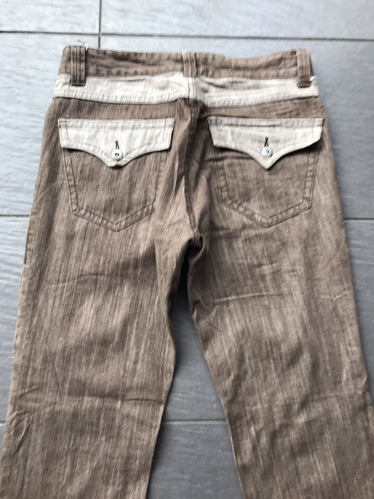 Japanese Brand × Tornado Mart × Vintage Flare jeans jungle storm low boot cut Size US 32 / EU 48 - 3 Thumbnail