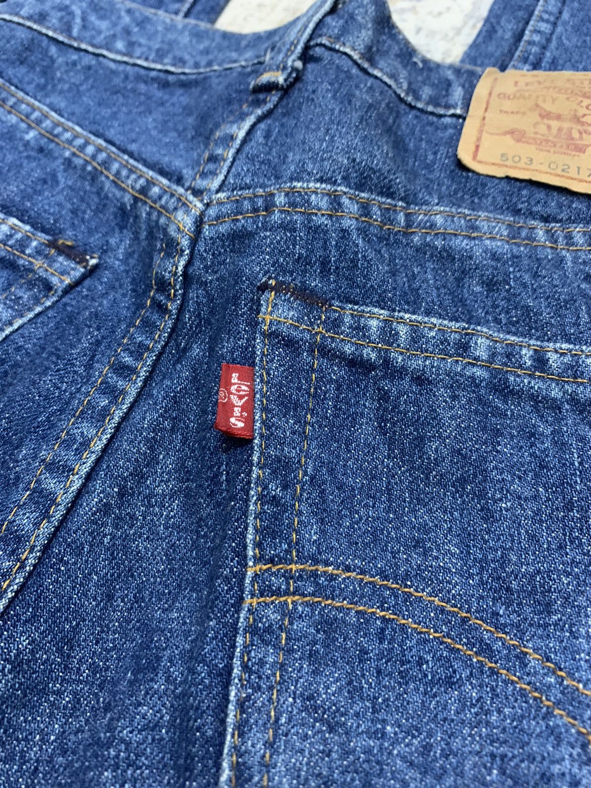 Levi's Vintage Levi’s 503 Straight Leg Blue Wash Jeans 27x29.5 Size US 27 - 10 Thumbnail