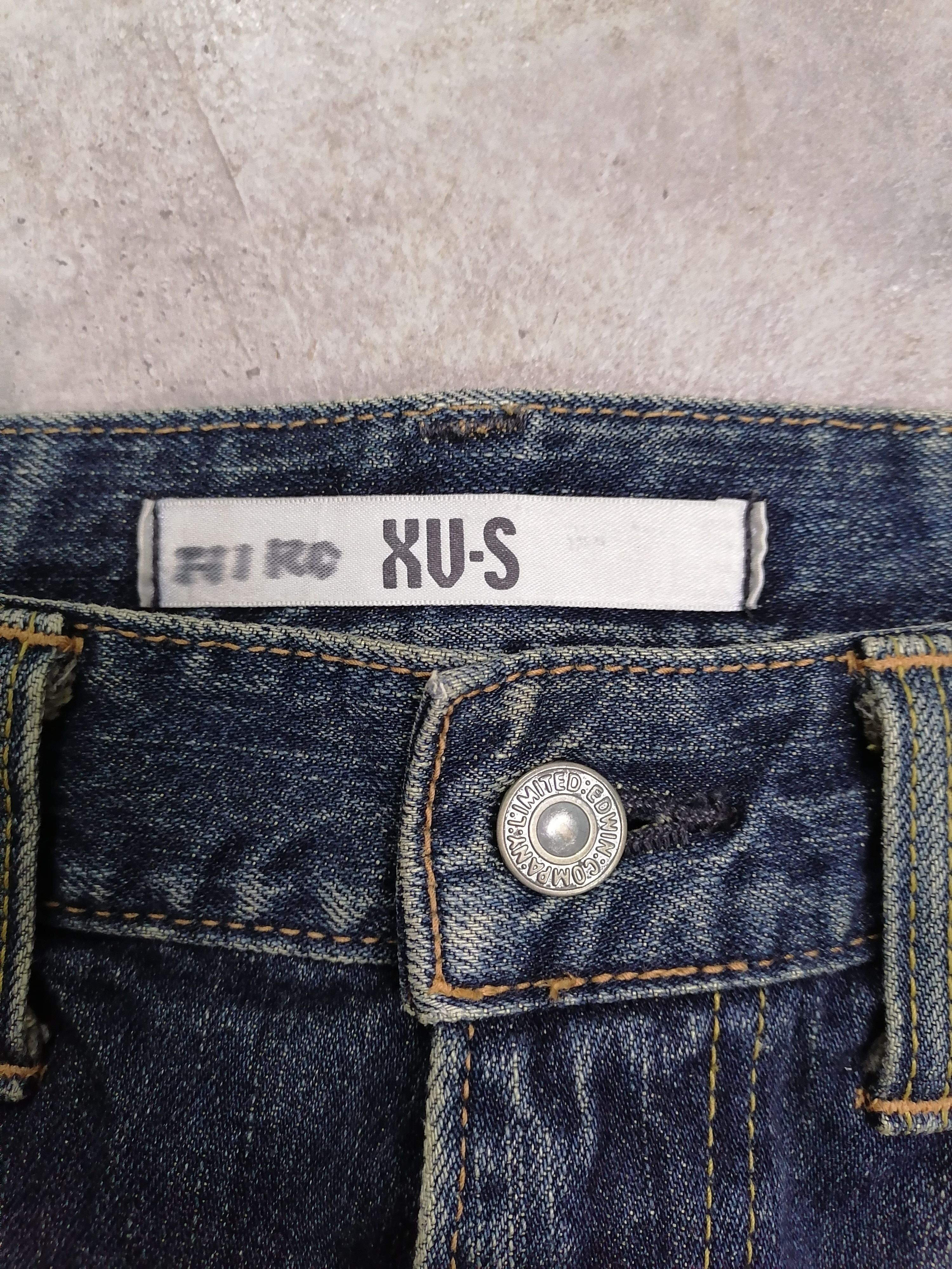 Japanese Brand Trashed Edwin Distressed Erd Denim Jeans Size US 31 - 9 Thumbnail