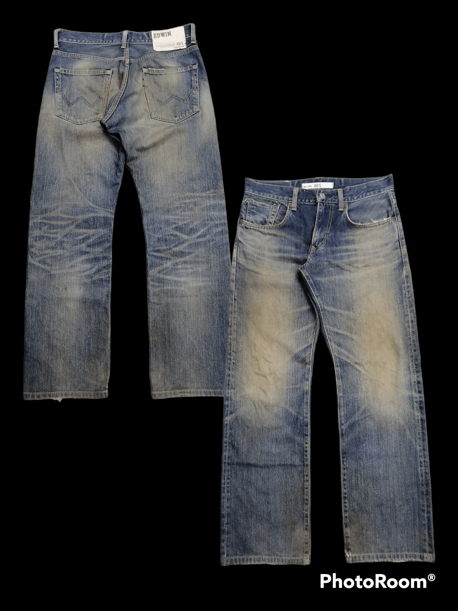 image of 20471120 x Distressed Denim Trashed Edwin Distressed Denim Jeans in Blue Distressed, Men's (Size 31