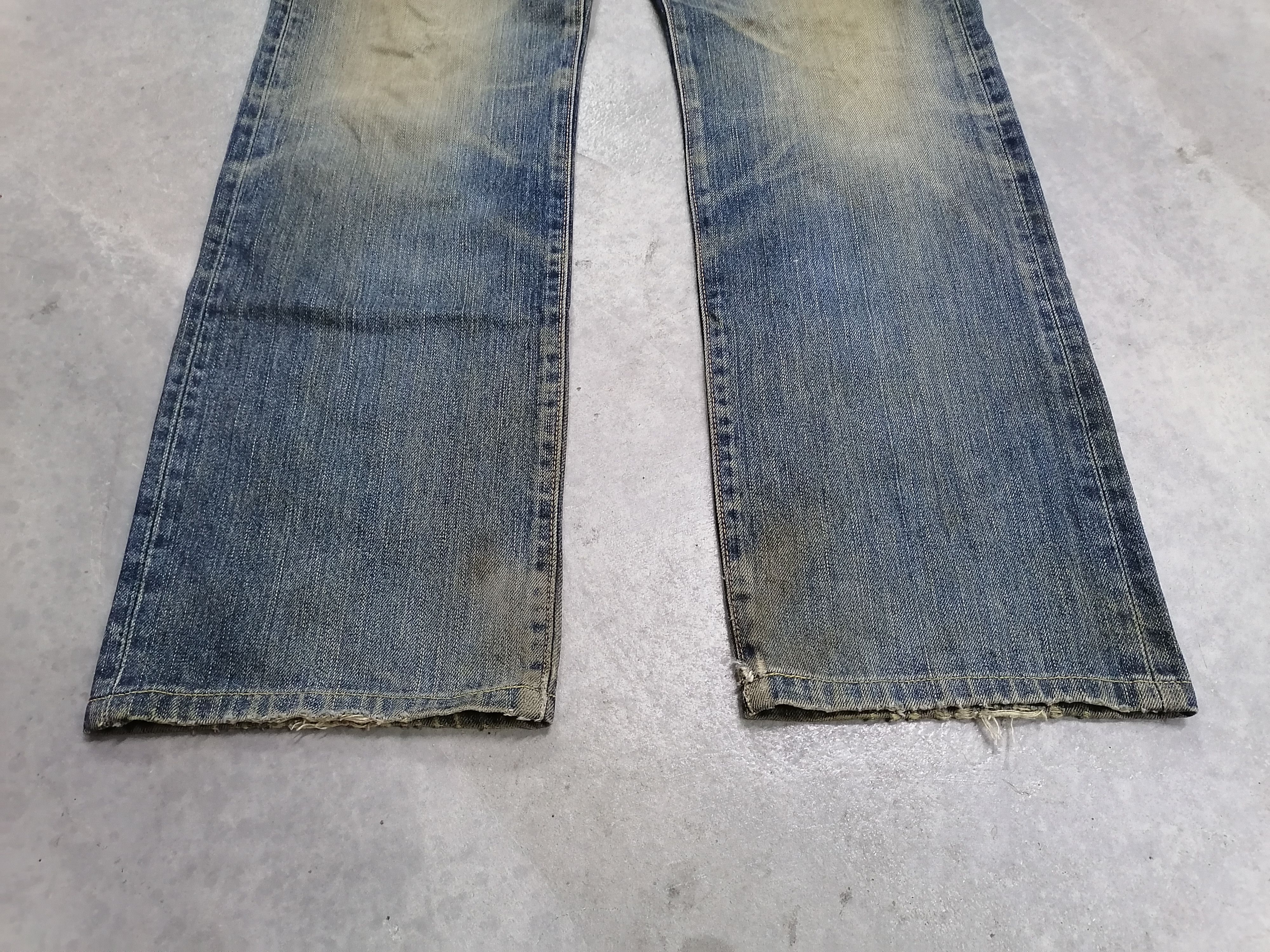 Japanese Brand Trashed Edwin Distressed Erd Denim Jeans Size US 31 - 3 Thumbnail