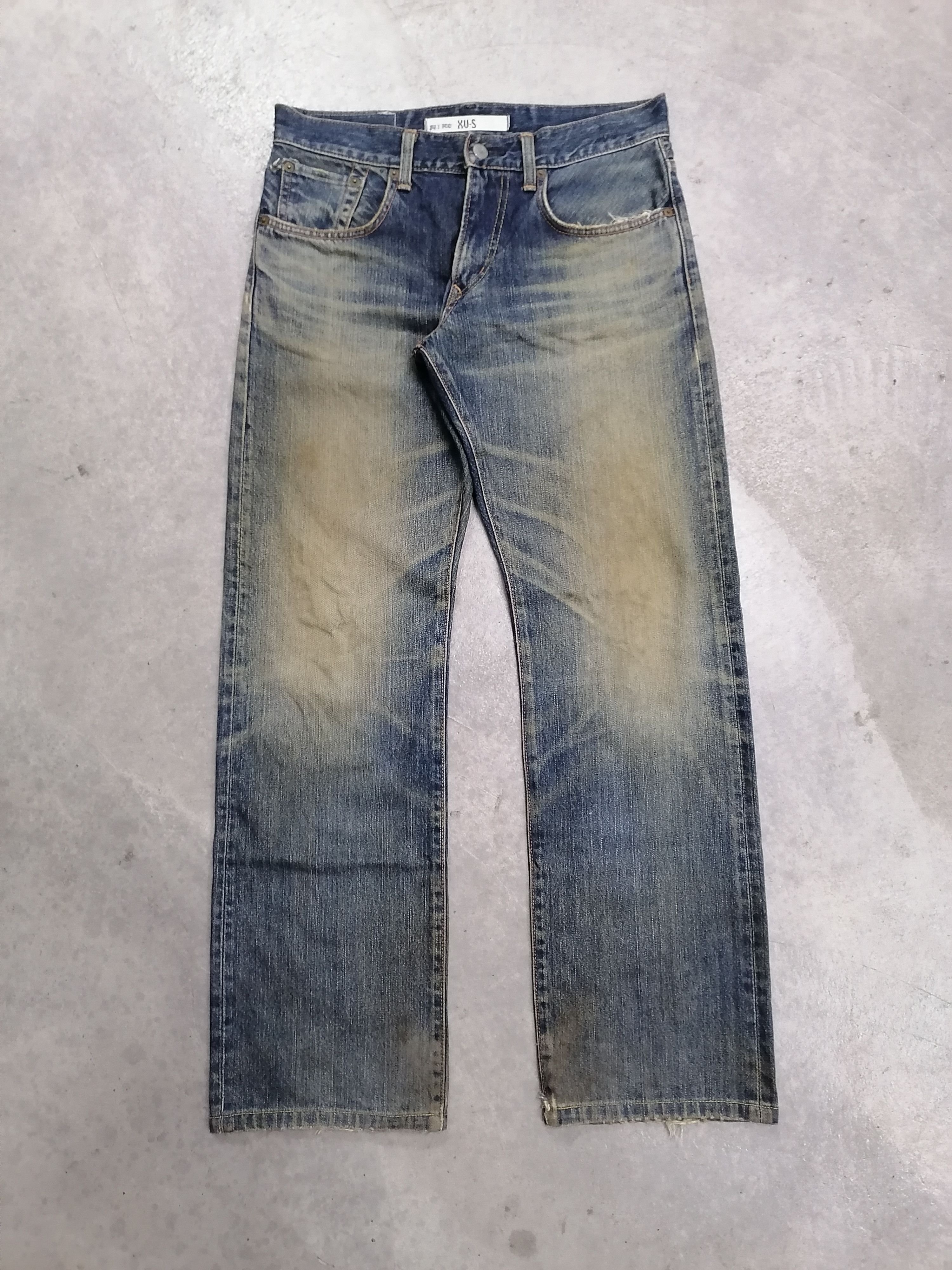 Japanese Brand Trashed Edwin Distressed Erd Denim Jeans Size US 31 - 2 Thumbnail