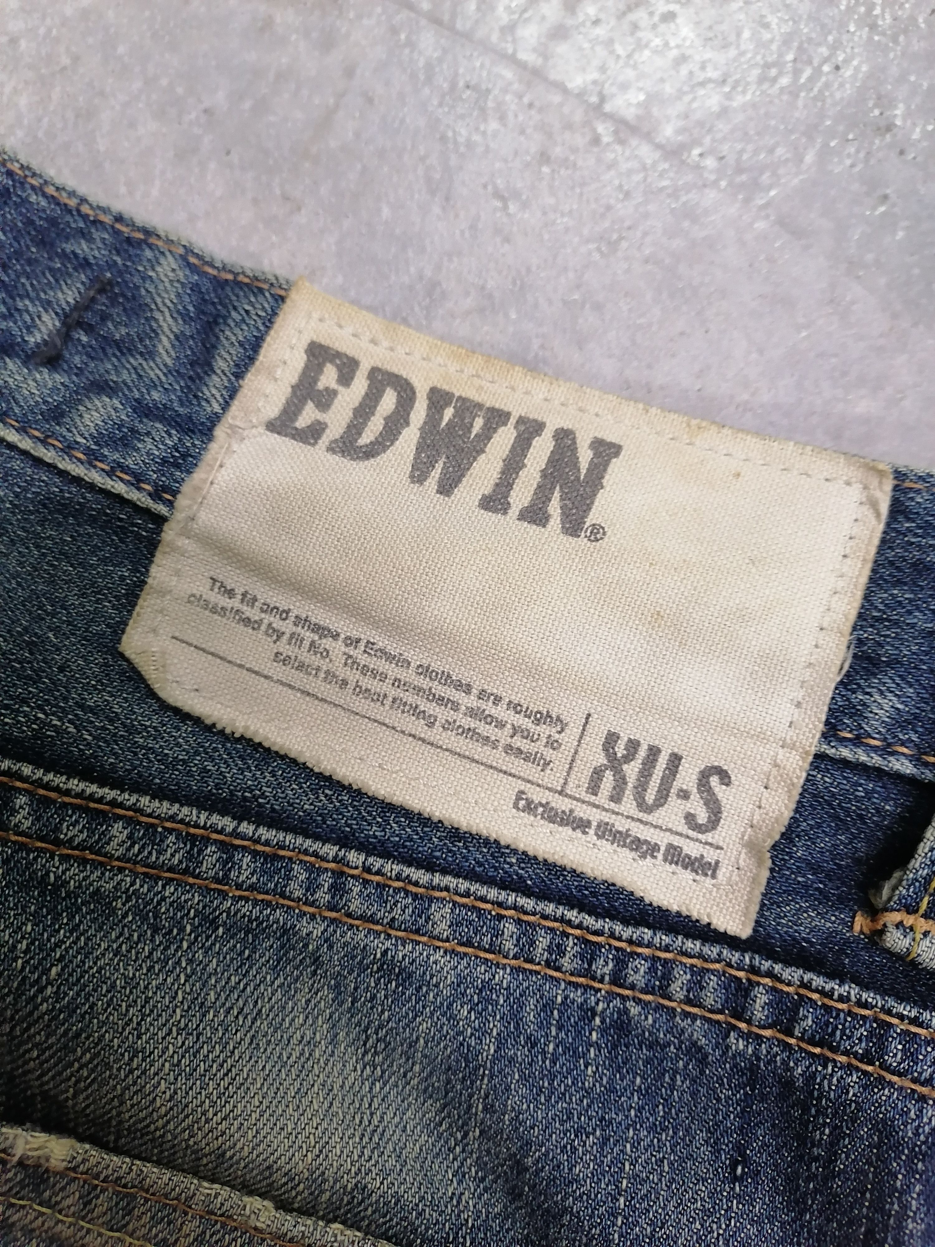 Japanese Brand Trashed Edwin Distressed Erd Denim Jeans Size US 31 - 8 Thumbnail