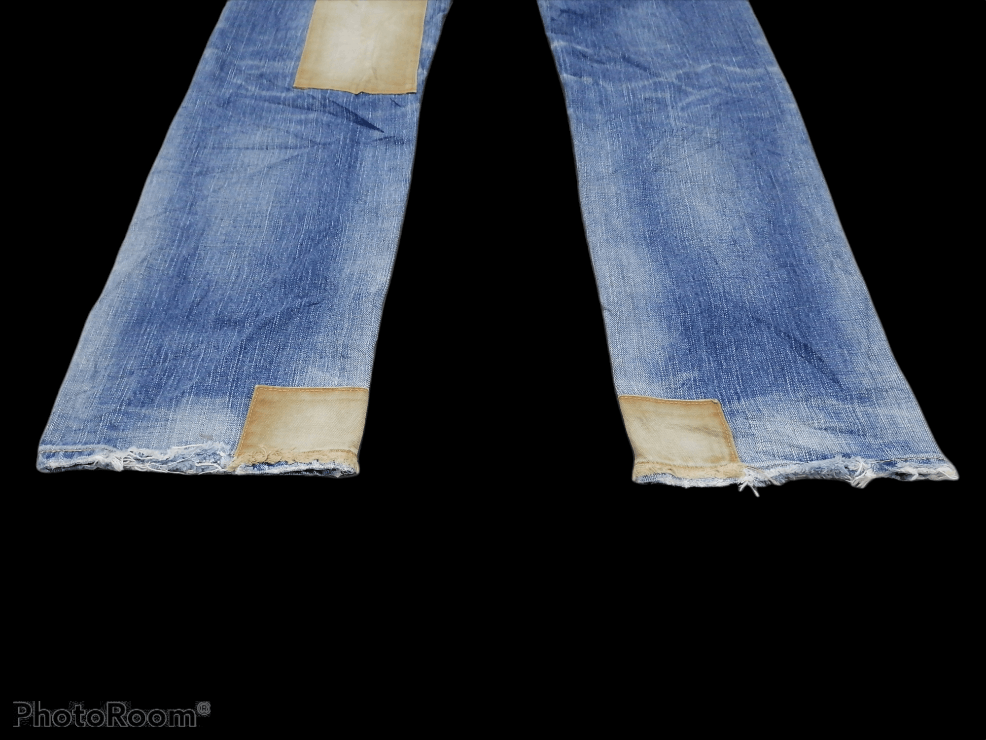 Japanese Brand Made In Japan Edwin Patchwork Distressed Denim Pants Size US 30 / EU 46 - 7 Thumbnail