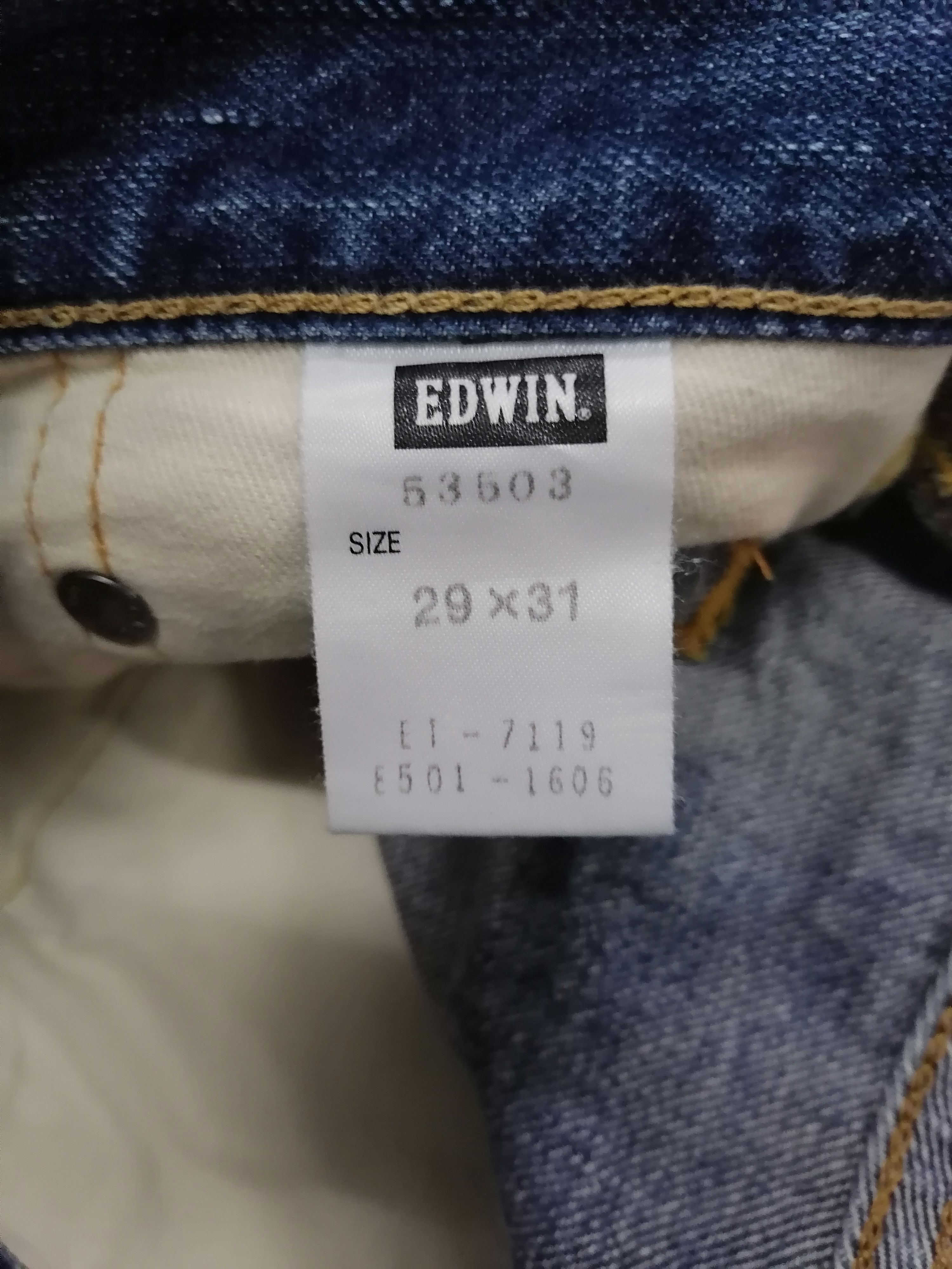 Japanese Brand Made In Japan Edwin Patchwork Distressed Denim Pants Size US 30 / EU 46 - 12 Thumbnail
