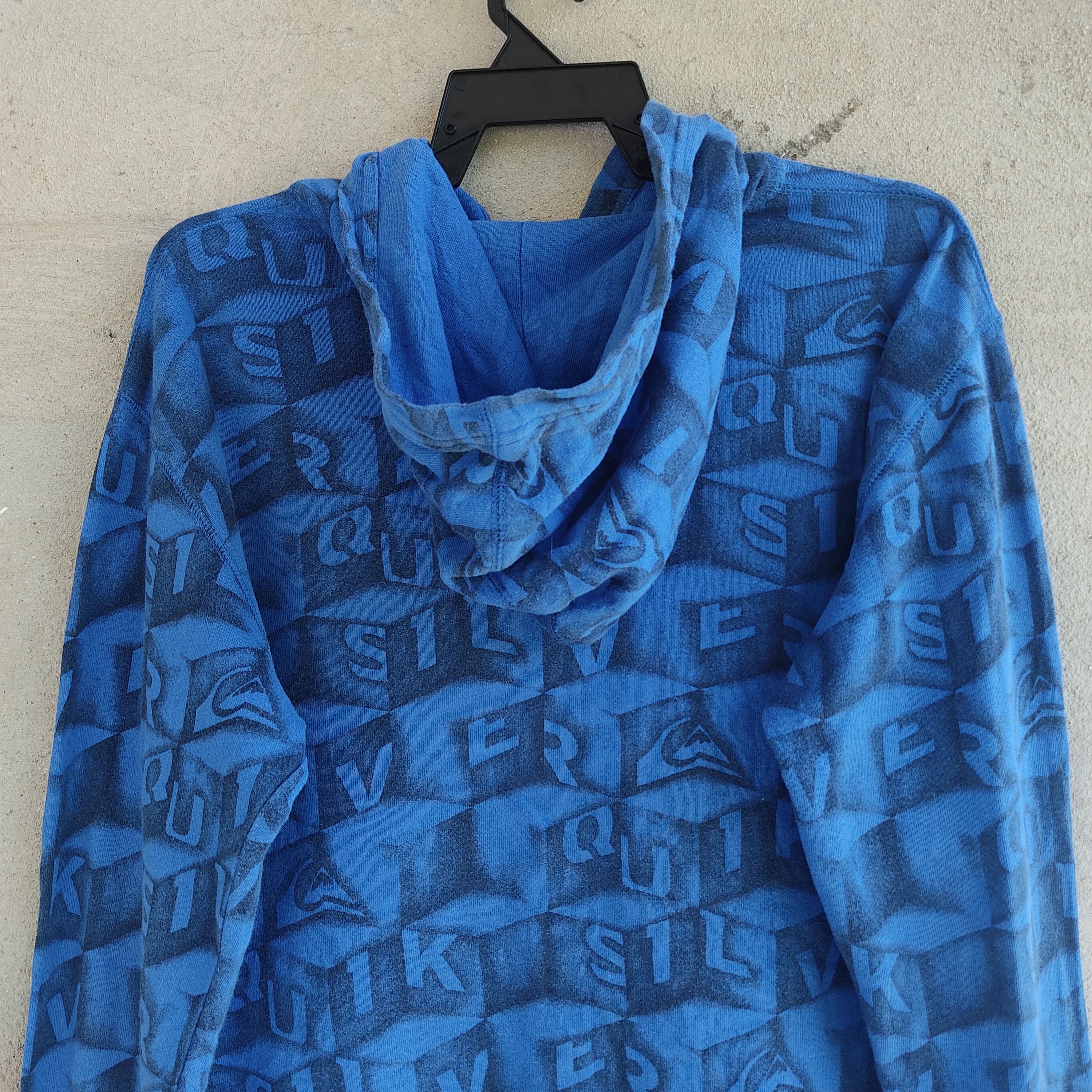 Quiksilver Quiksilver Full Print Logo Blue Zipper Hoodie Size US M / EU 48-50 / 2 - 10 Thumbnail