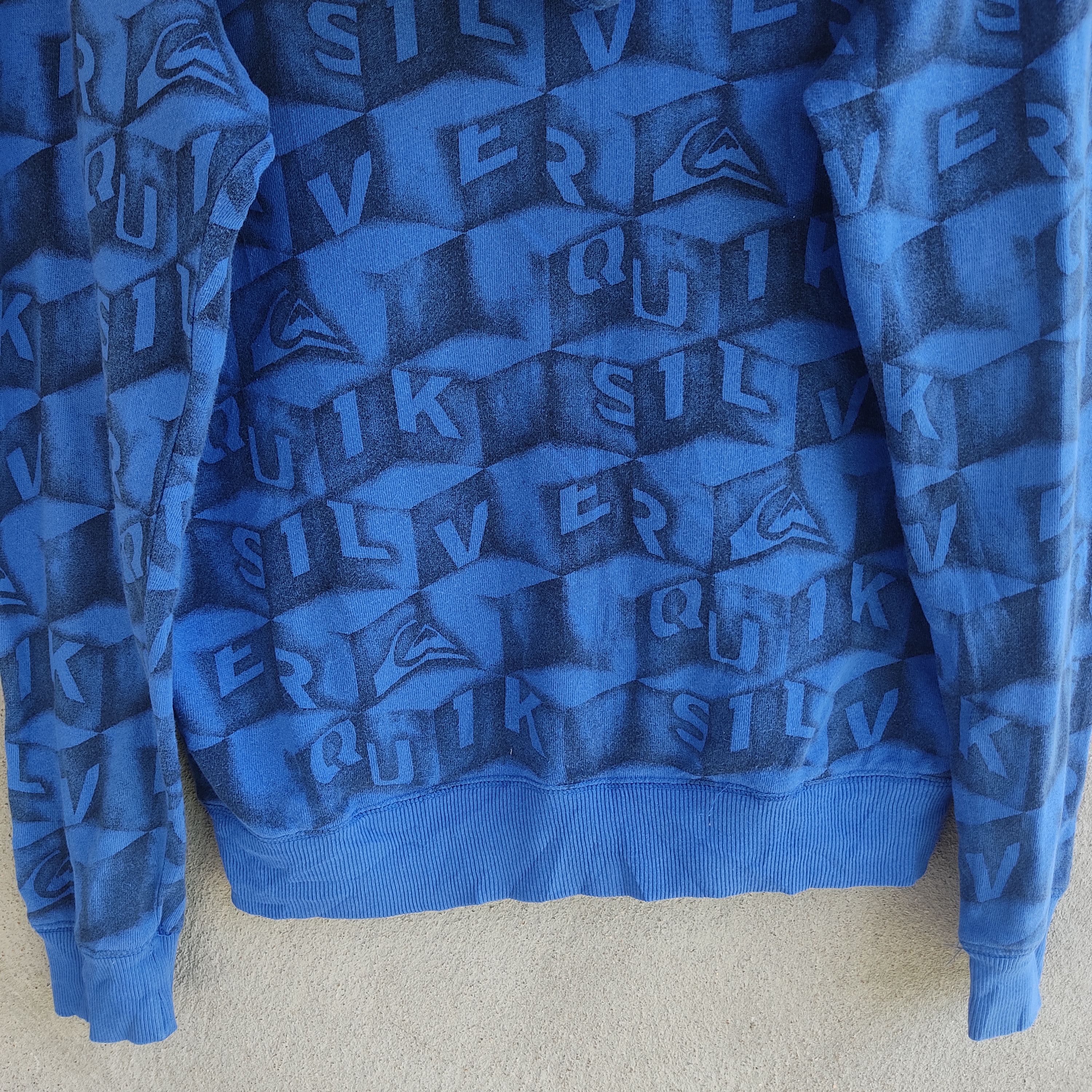 Quiksilver Quiksilver Full Print Logo Blue Zipper Hoodie Size US M / EU 48-50 / 2 - 11 Thumbnail