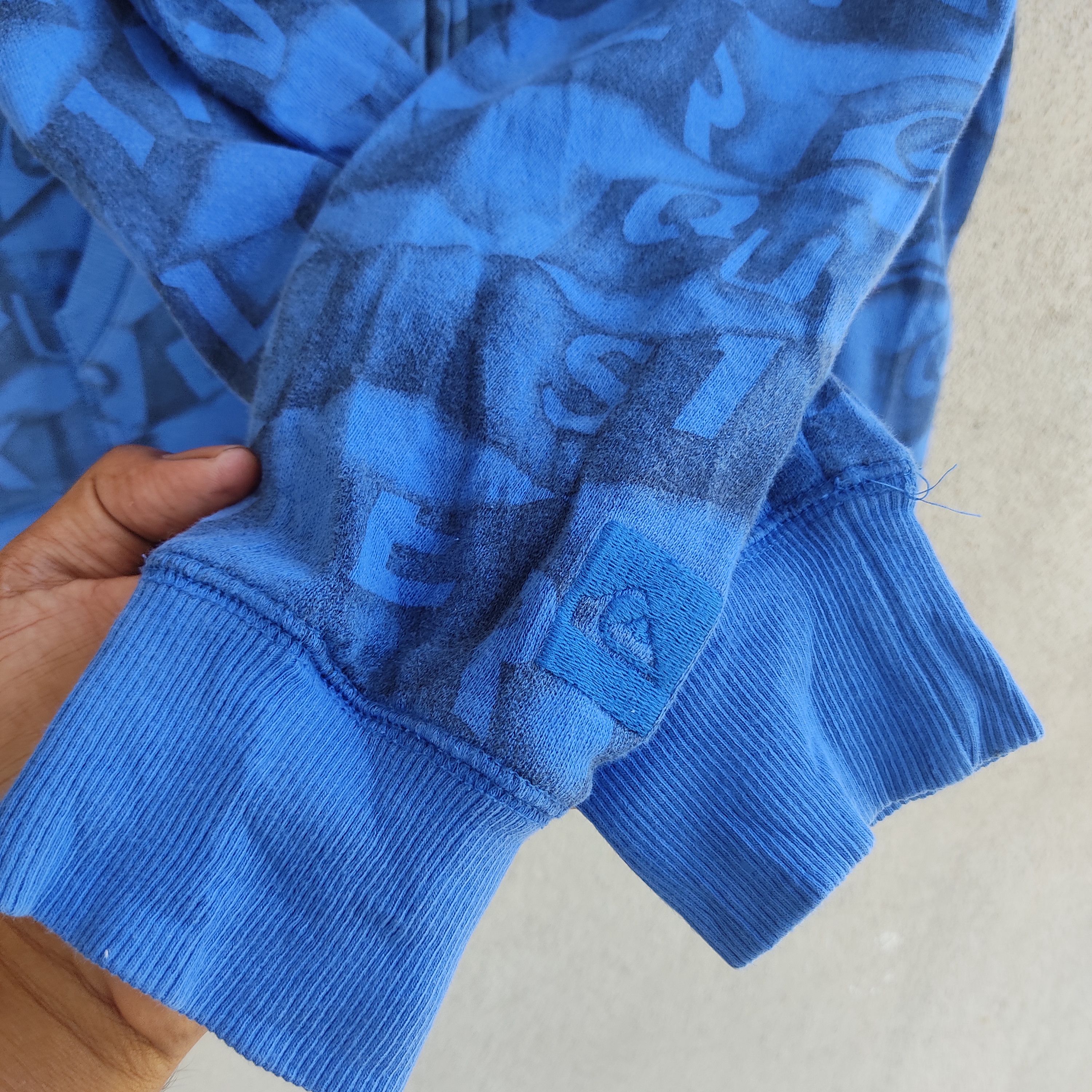 Quiksilver Quiksilver Full Print Logo Blue Zipper Hoodie Size US M / EU 48-50 / 2 - 8 Thumbnail
