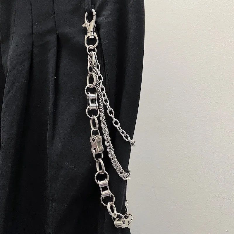 Jewelry Retro Irregular Punk Pants Chain Waist Chain Size ONE SIZE - 1 Thumbnail