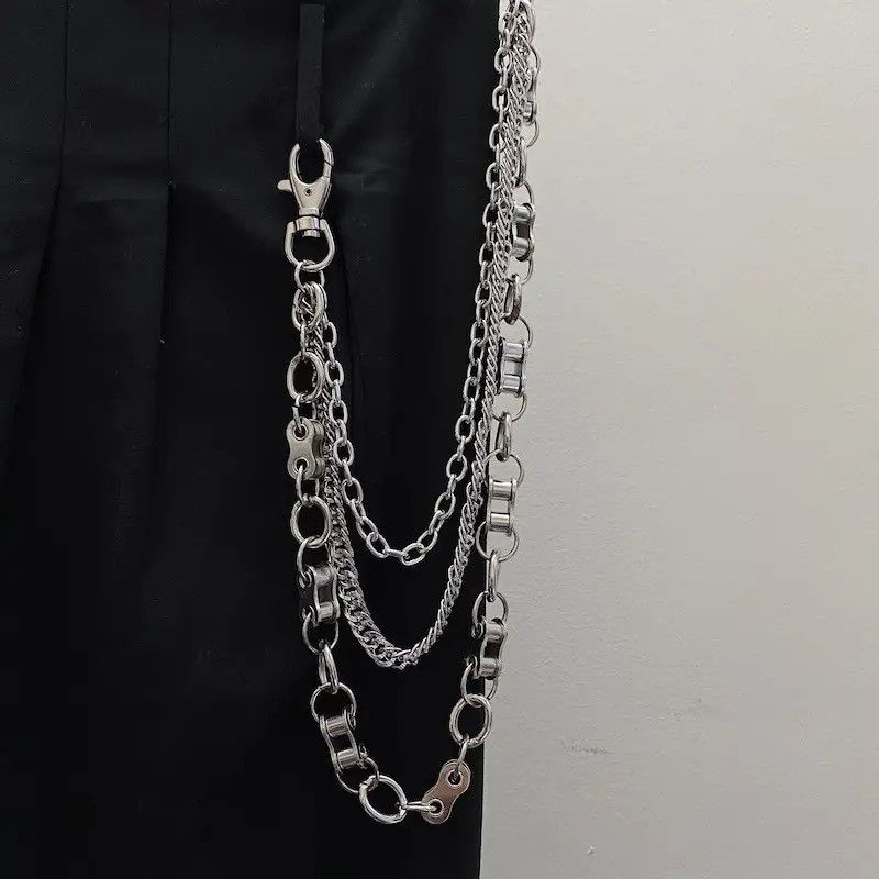 Jewelry Retro Irregular Punk Pants Chain Waist Chain Size ONE SIZE - 4 Thumbnail