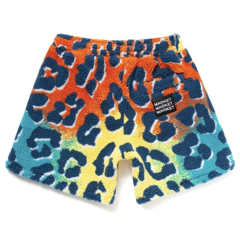 Market Market Animal Print Sherpa Shorts - Size Medium Size US 32 / EU 48 - 2 Thumbnail