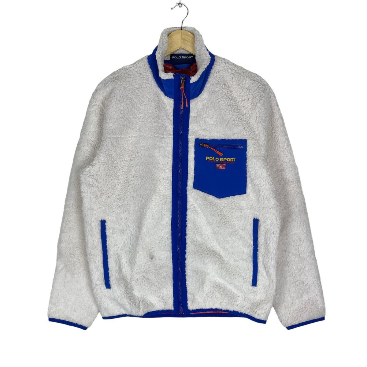 Polo Ralph Lauren × Ralph Lauren 🔥POLO SPORT RL RETRO X DEEP PILE FLEECE JACKET Size US S / EU 44-46 / 1 - 1 Thumbnail