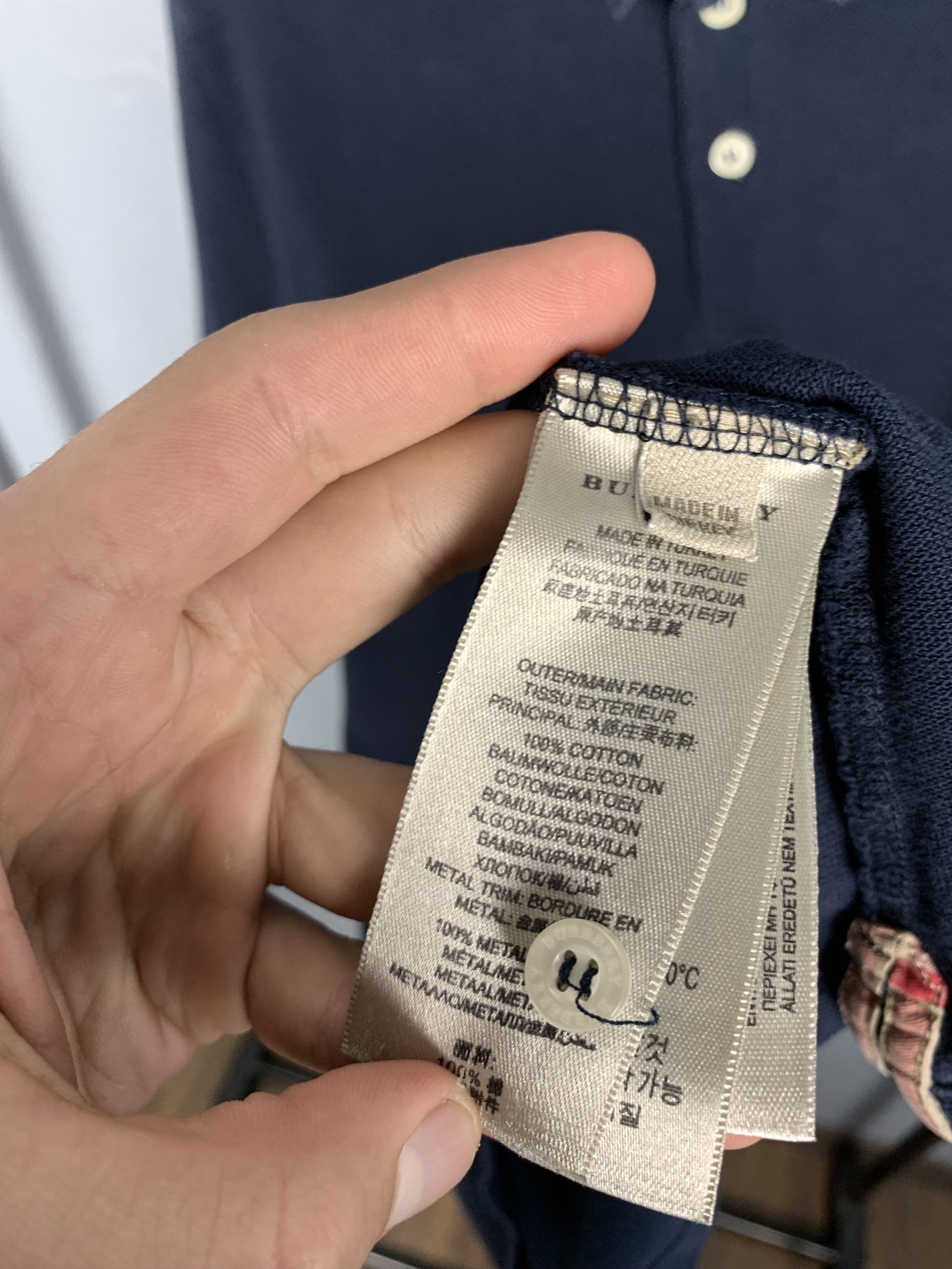 Burberry × Burberry Prorsum × Vintage Burberry Brit Vintage Mens Polo Shirt Size US XL / EU 56 / 4 - 5 Thumbnail
