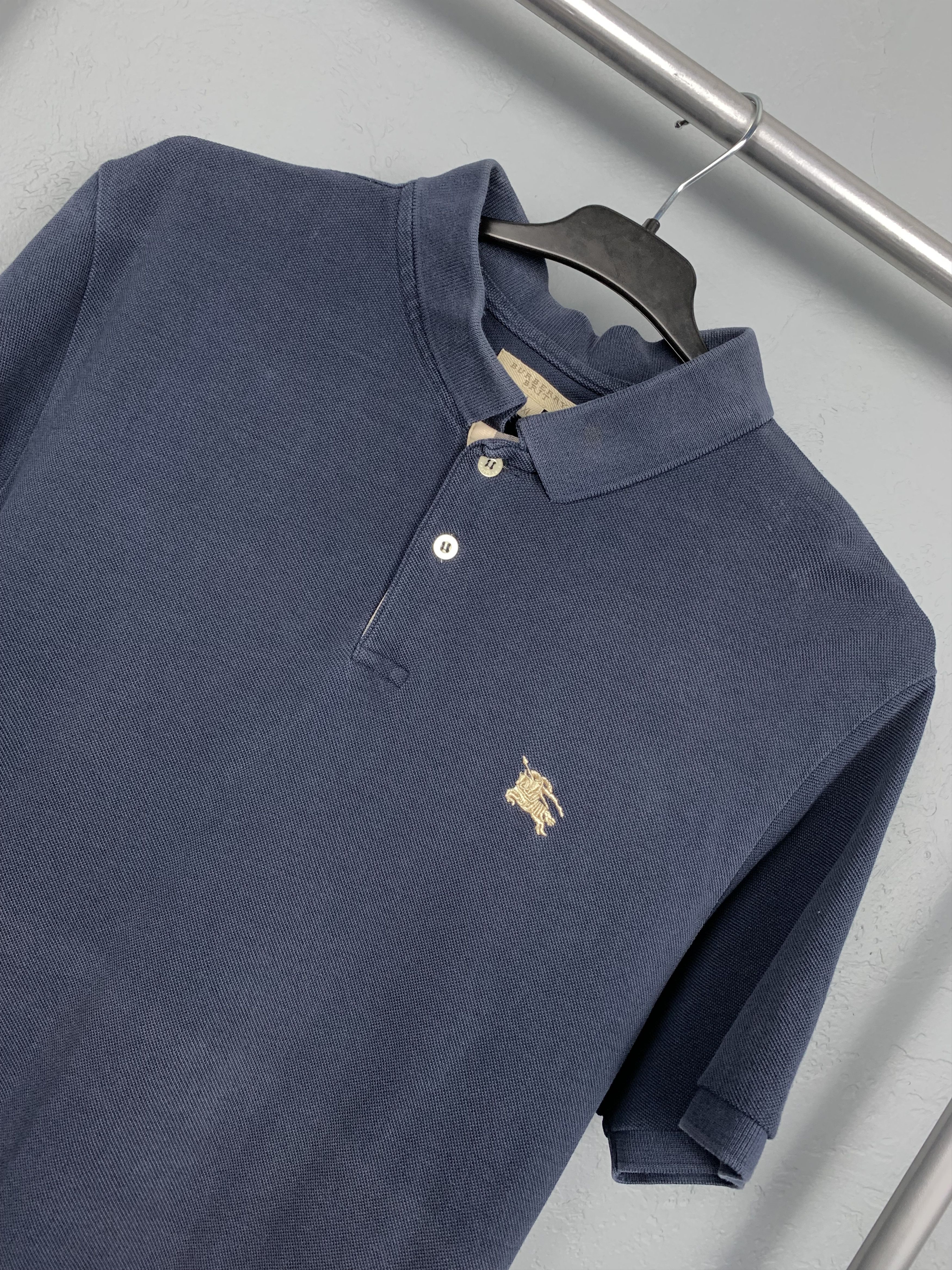 Burberry × Burberry Prorsum × Vintage Burberry Brit Vintage Mens Polo Shirt Size US XL / EU 56 / 4 - 2 Thumbnail
