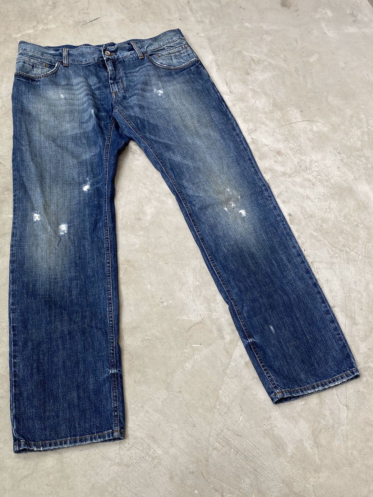 Dolce & Gabbana Dolce & Gabbana Light Distressed Denims Size US 38 / EU 54 - 2 Thumbnail