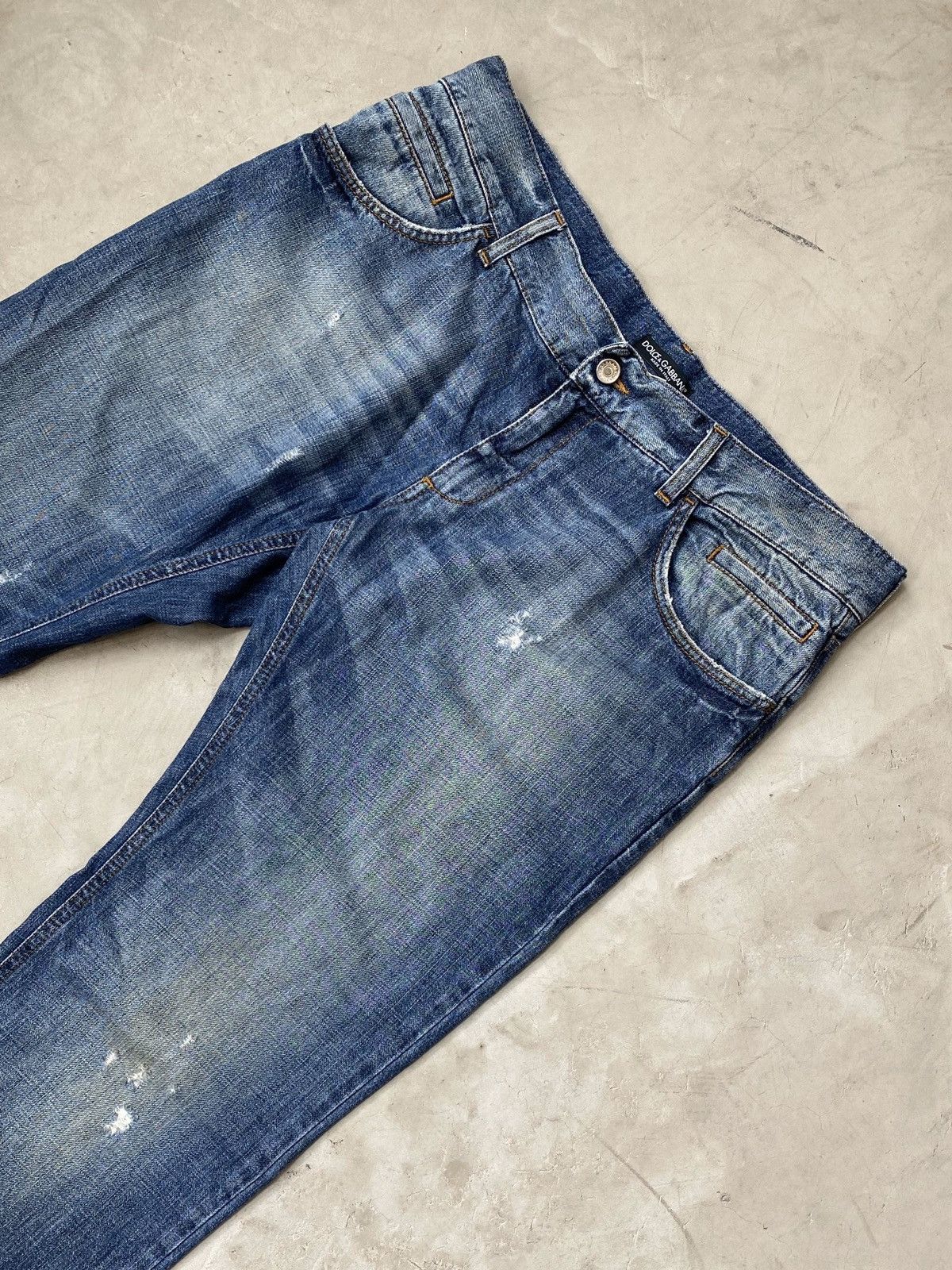 Dolce & Gabbana Dolce & Gabbana Light Distressed Denims Size US 38 / EU 54 - 3 Thumbnail
