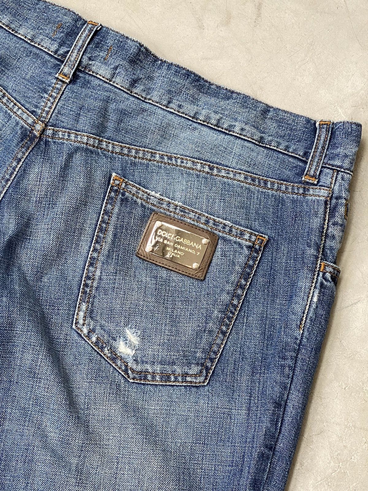 Dolce & Gabbana Dolce & Gabbana Light Distressed Denims Size US 38 / EU 54 - 8 Thumbnail