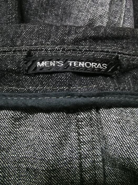 Designer Japanese Brand Men's Tenoras Black Denim Casual Jacket