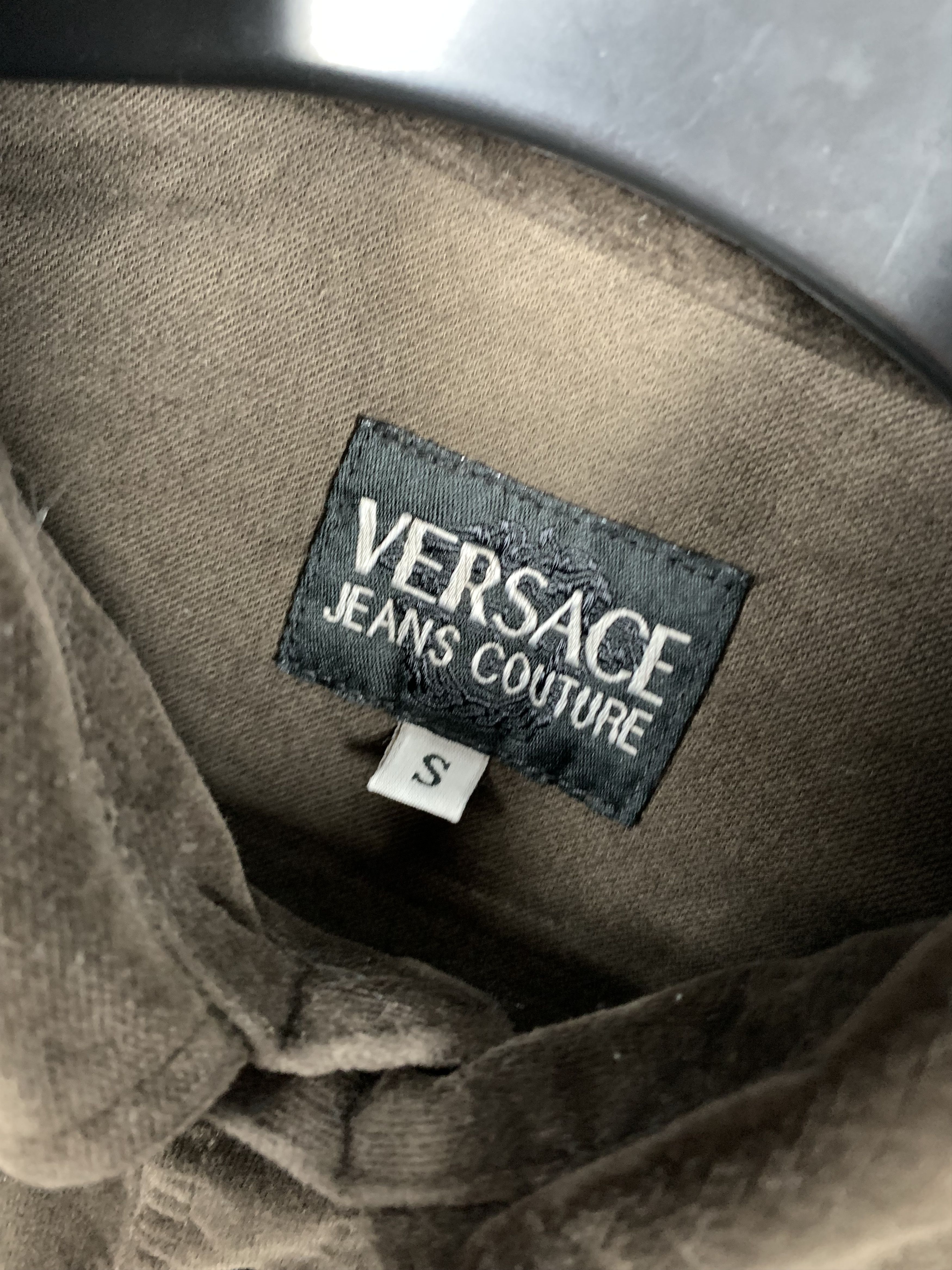 Versace × Versace Jeans Couture × Versus Versace 90s Vintage Versace Mens Velour Shirt Size US M / EU 48-50 / 2 - 3 Thumbnail