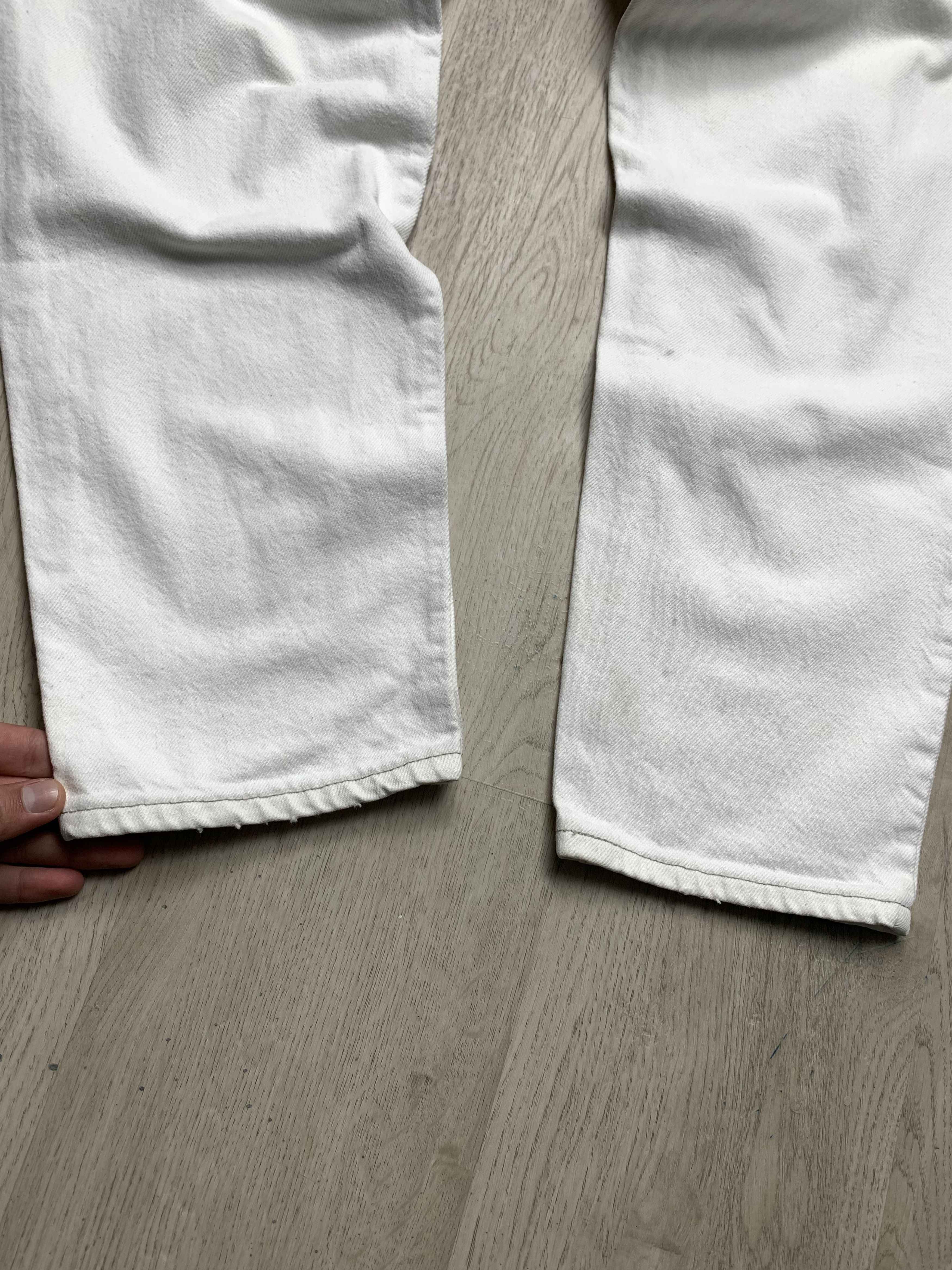 Levi's Levis 550 White Denim Pants Orange Tab Jeans Size US 30 / EU 46 - 5 Thumbnail