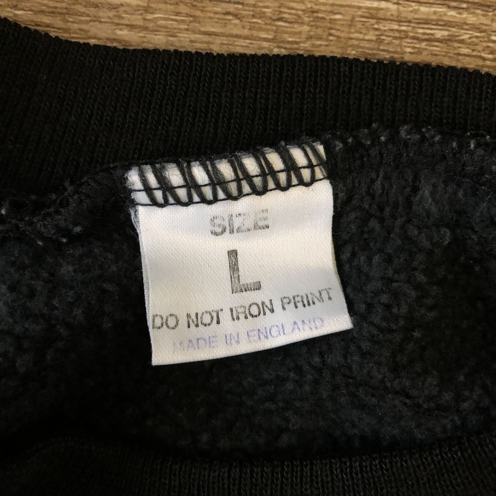 Vintage Vintage 1989 Boxy Black 'Bath' Sweatshirt (Made in England) Size US L / EU 52-54 / 3 - 4 Thumbnail