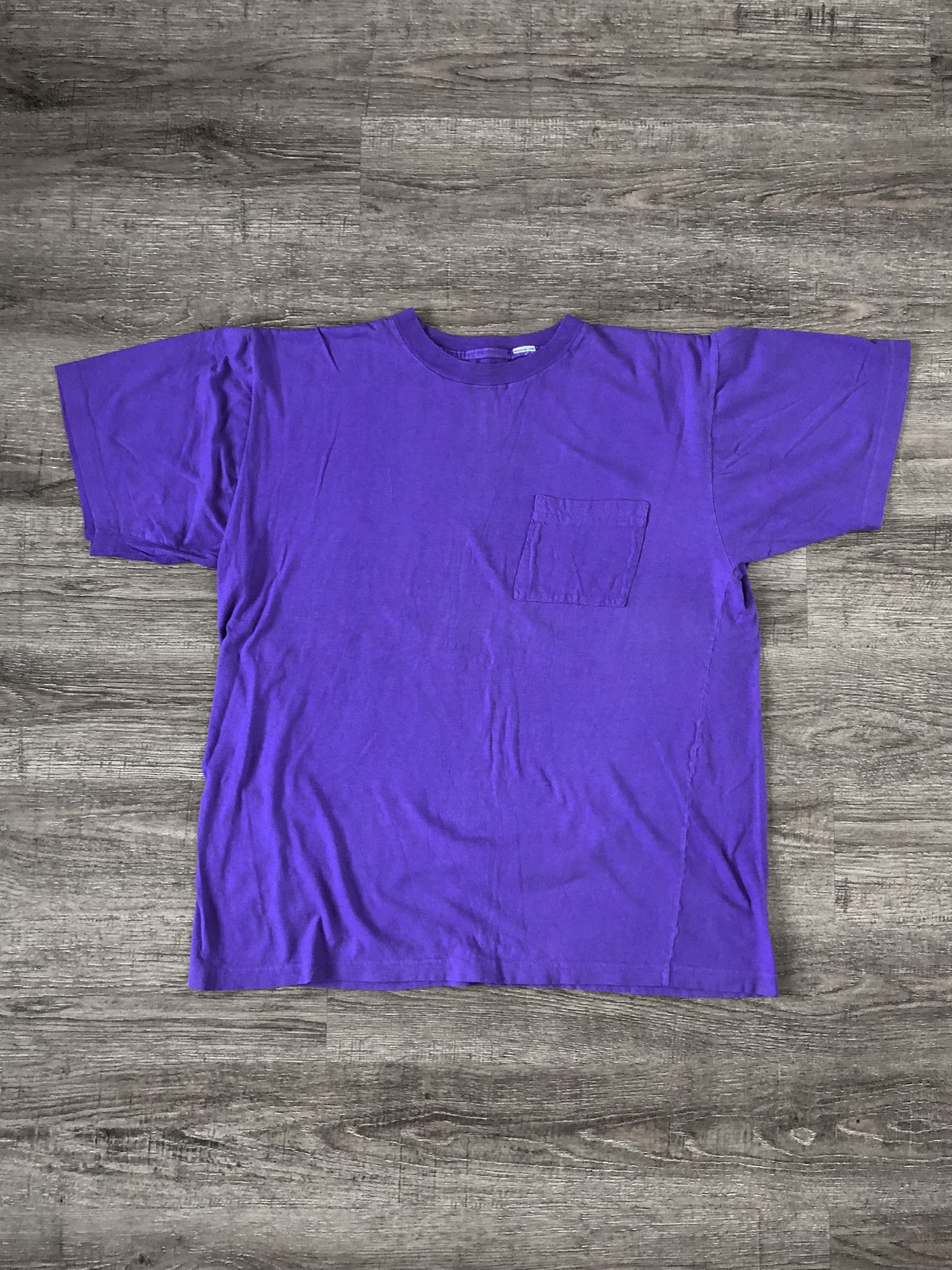 Vintage 90s Single Stitch Boxy Faded Purple T-Shirt