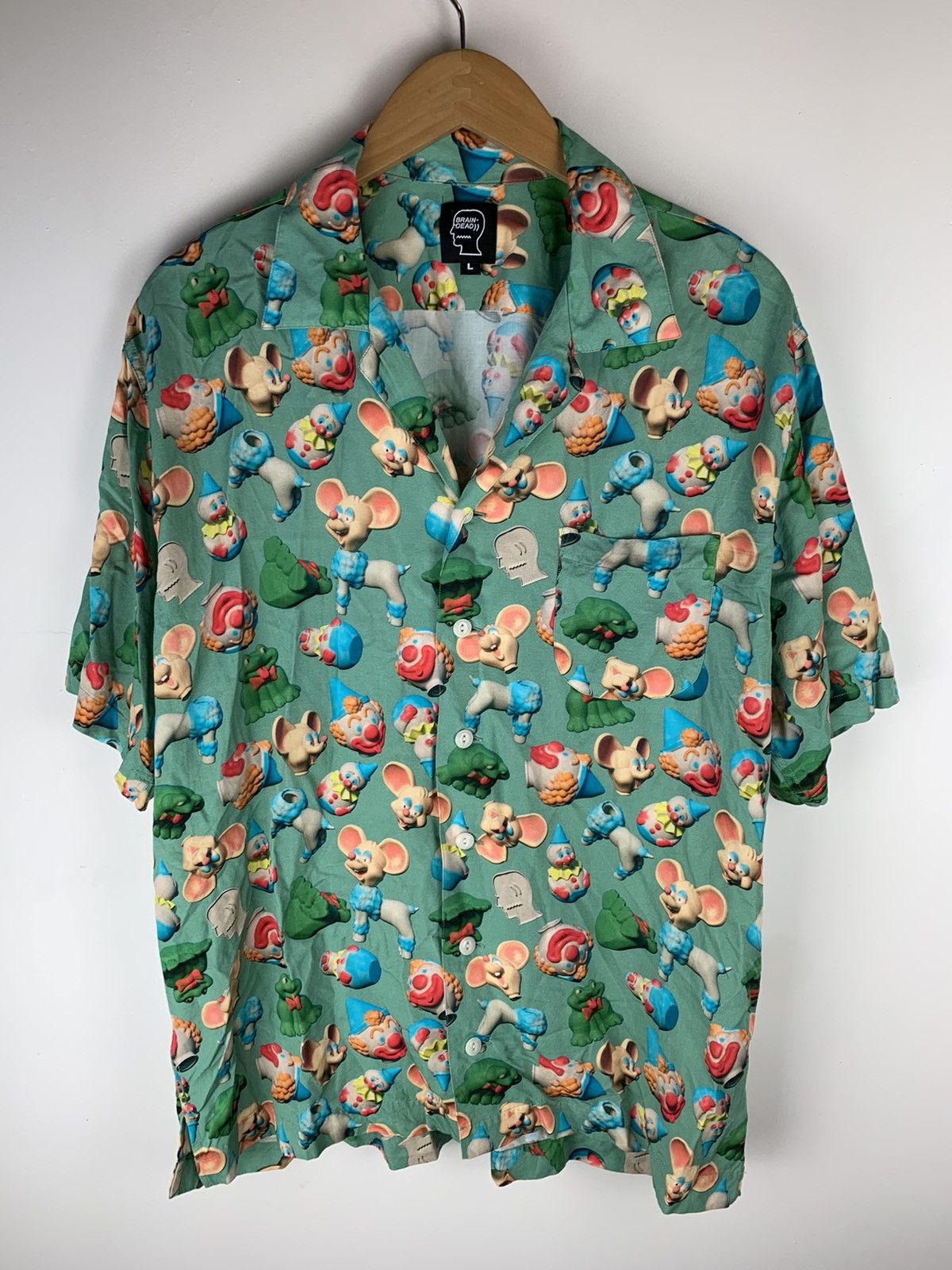 image of Brain Dead Steve Smith 3D Toy Box Hawaiian Shirt, Men's (Size Large)