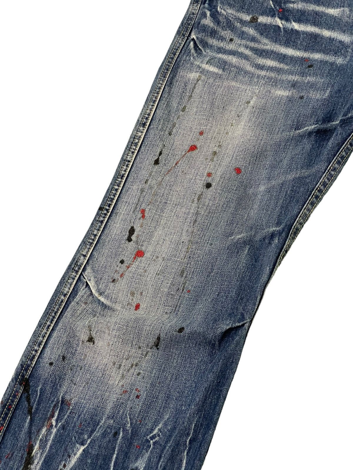 Japanese Brand Flare Jeans Root Three Acid Wash Painter Boot Cut 4🟦2 Size US 33 - 14 Thumbnail