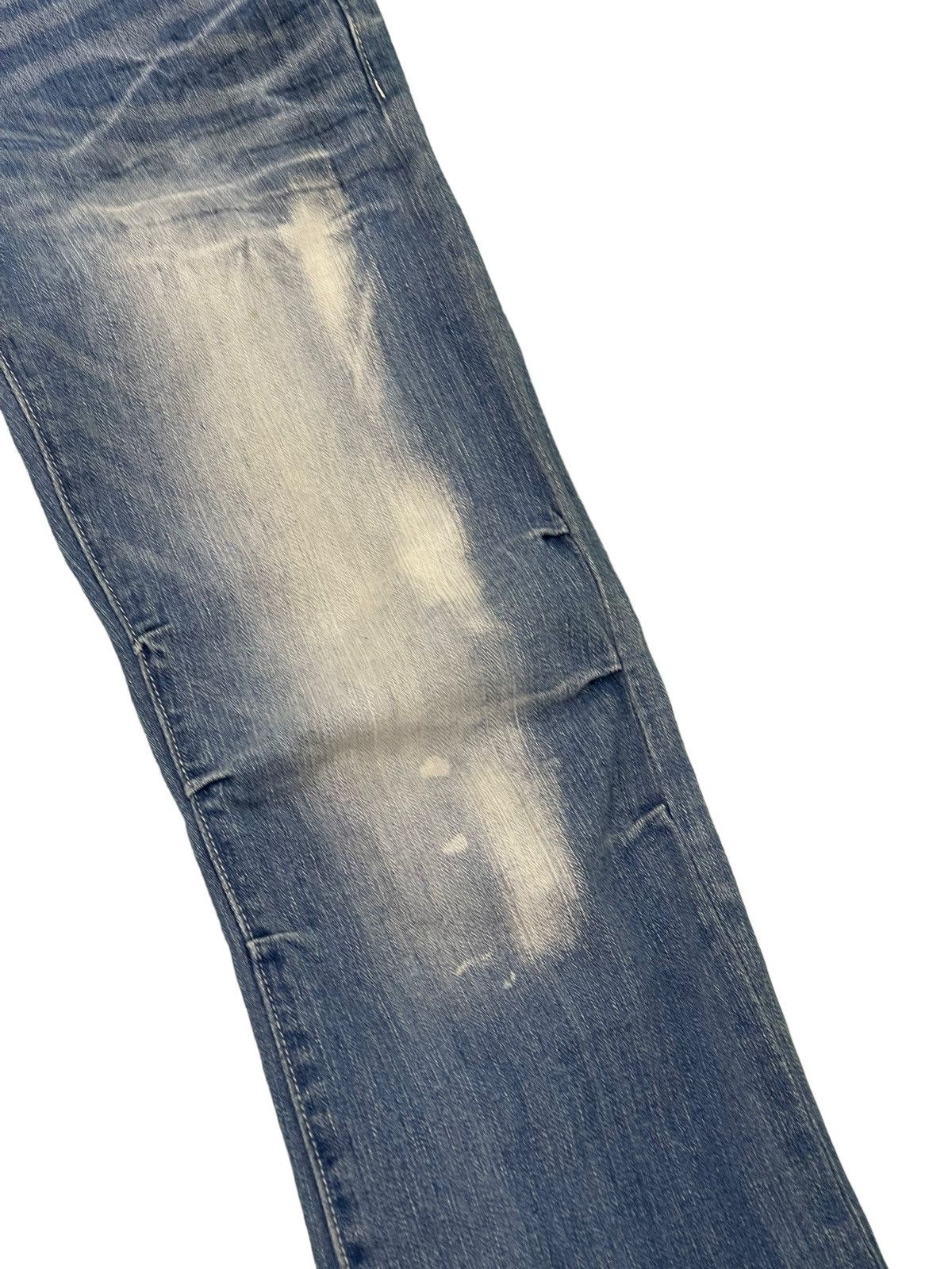 Japanese Brand Flare Jeans Acid Wash Cook Jeans Low Rise Stretchy 4🟦2 Size US 29 - 7 Thumbnail