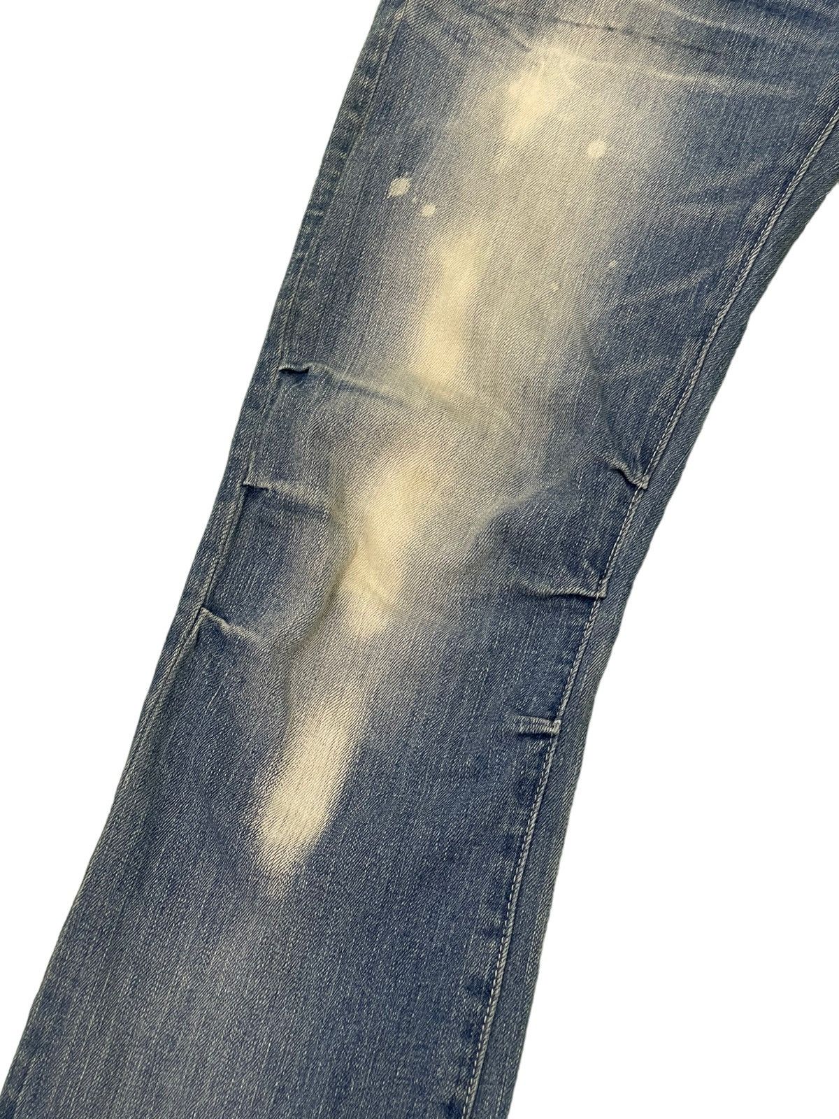 Japanese Brand Flare Jeans Acid Wash Cook Jeans Low Rise Stretchy 4🟦2 Size US 29 - 6 Thumbnail