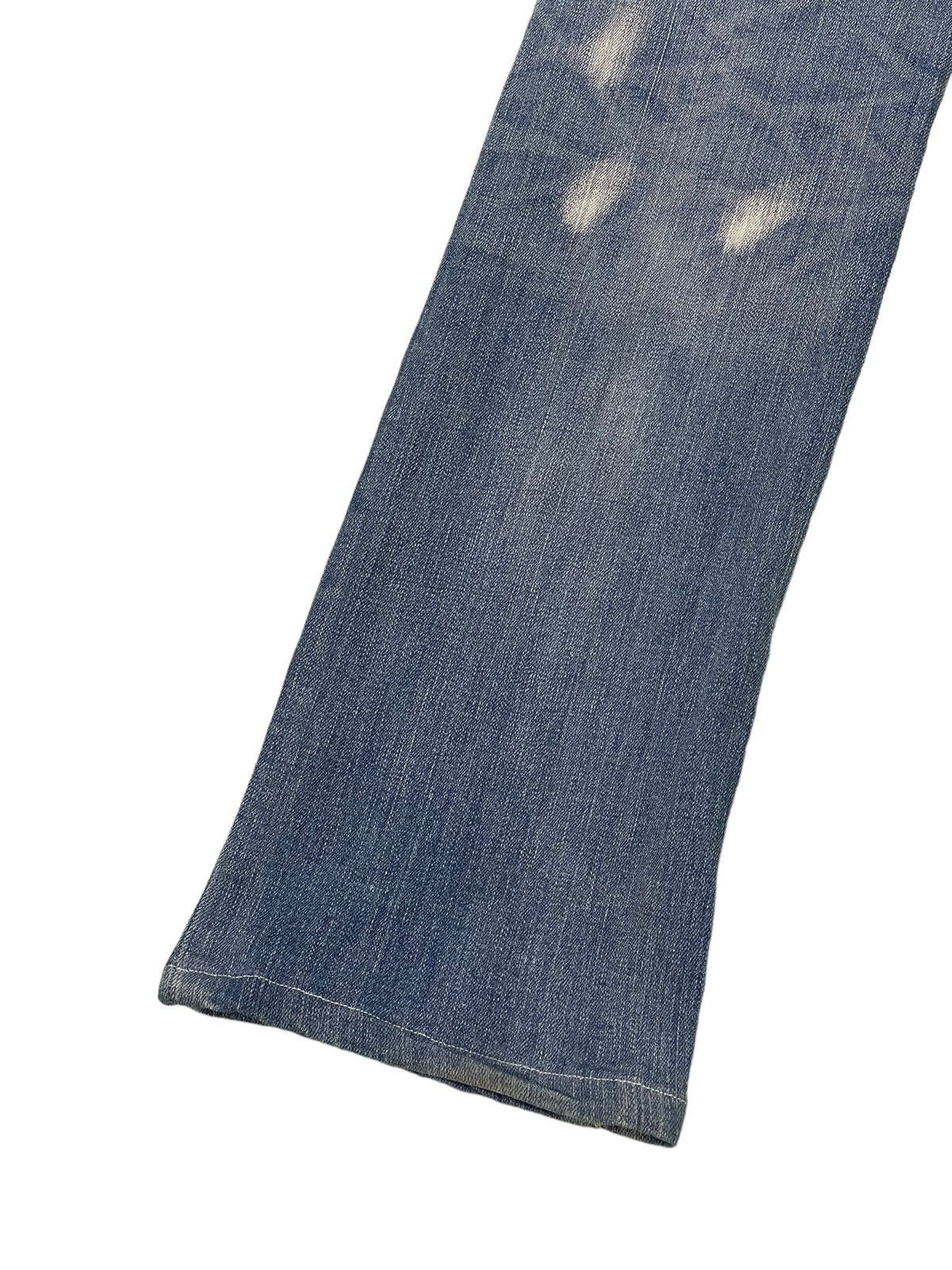 Japanese Brand Flare Jeans Acid Wash Cook Jeans Low Rise Stretchy 4🟦2 Size US 29 - 15 Thumbnail