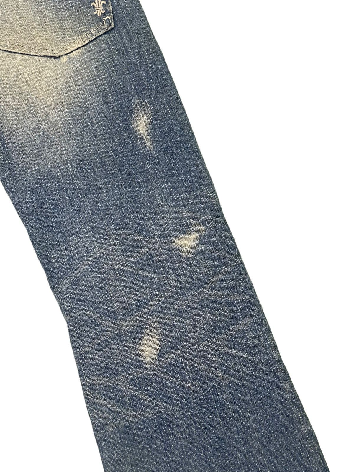 Japanese Brand Flare Jeans Acid Wash Cook Jeans Low Rise Stretchy 4🟦2 Size US 29 - 17 Thumbnail
