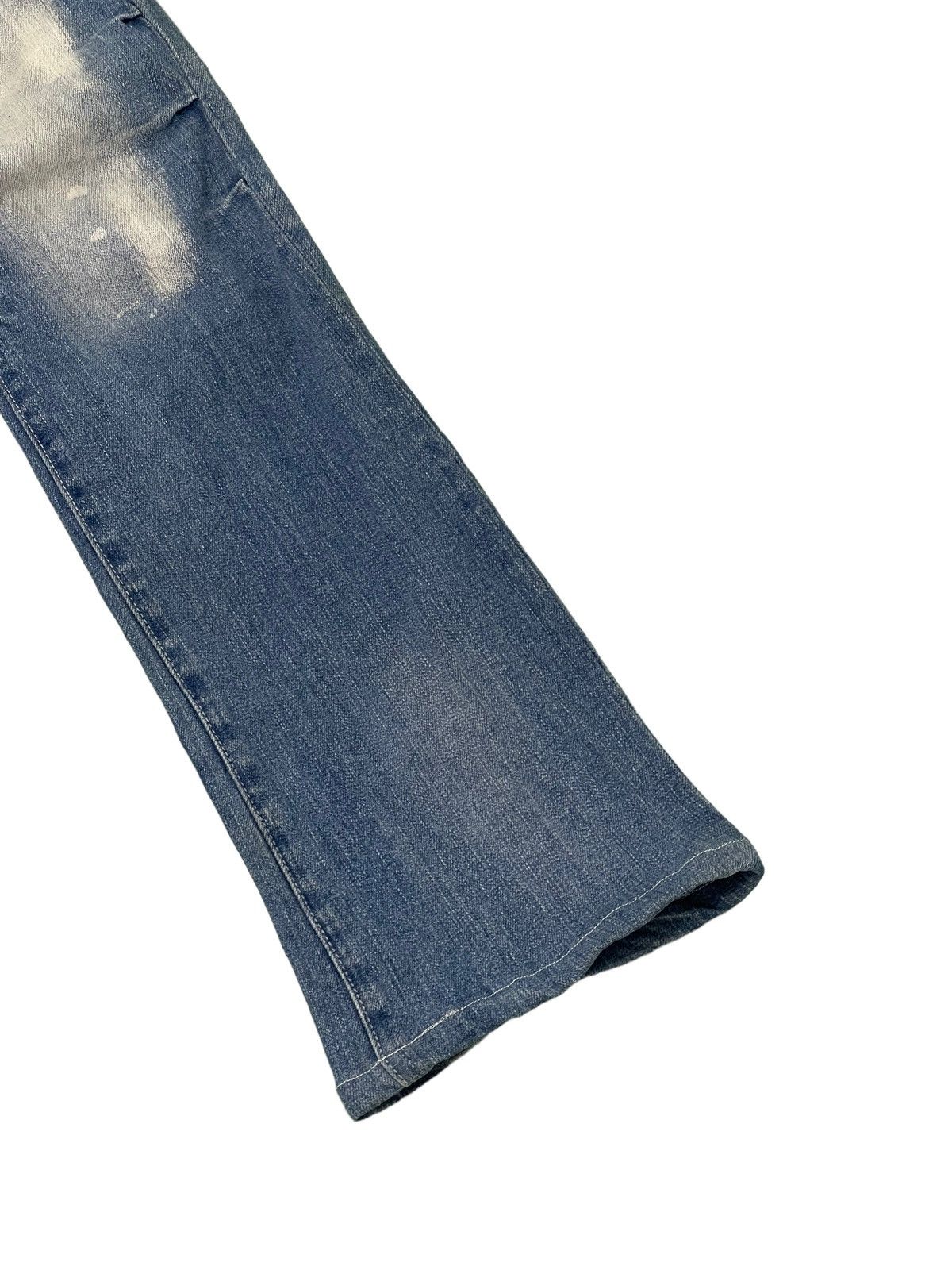 Japanese Brand Flare Jeans Acid Wash Cook Jeans Low Rise Stretchy 4🟦2 Size US 29 - 4 Thumbnail