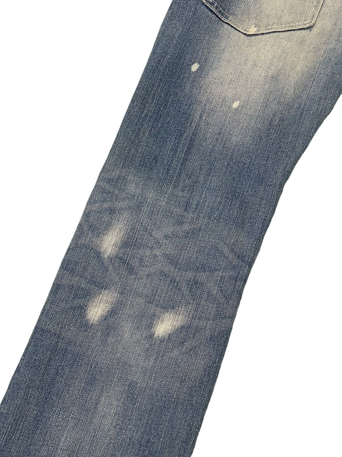 Japanese Brand Flare Jeans Acid Wash Cook Jeans Low Rise Stretchy 4🟦2 Size US 29 - 16 Thumbnail