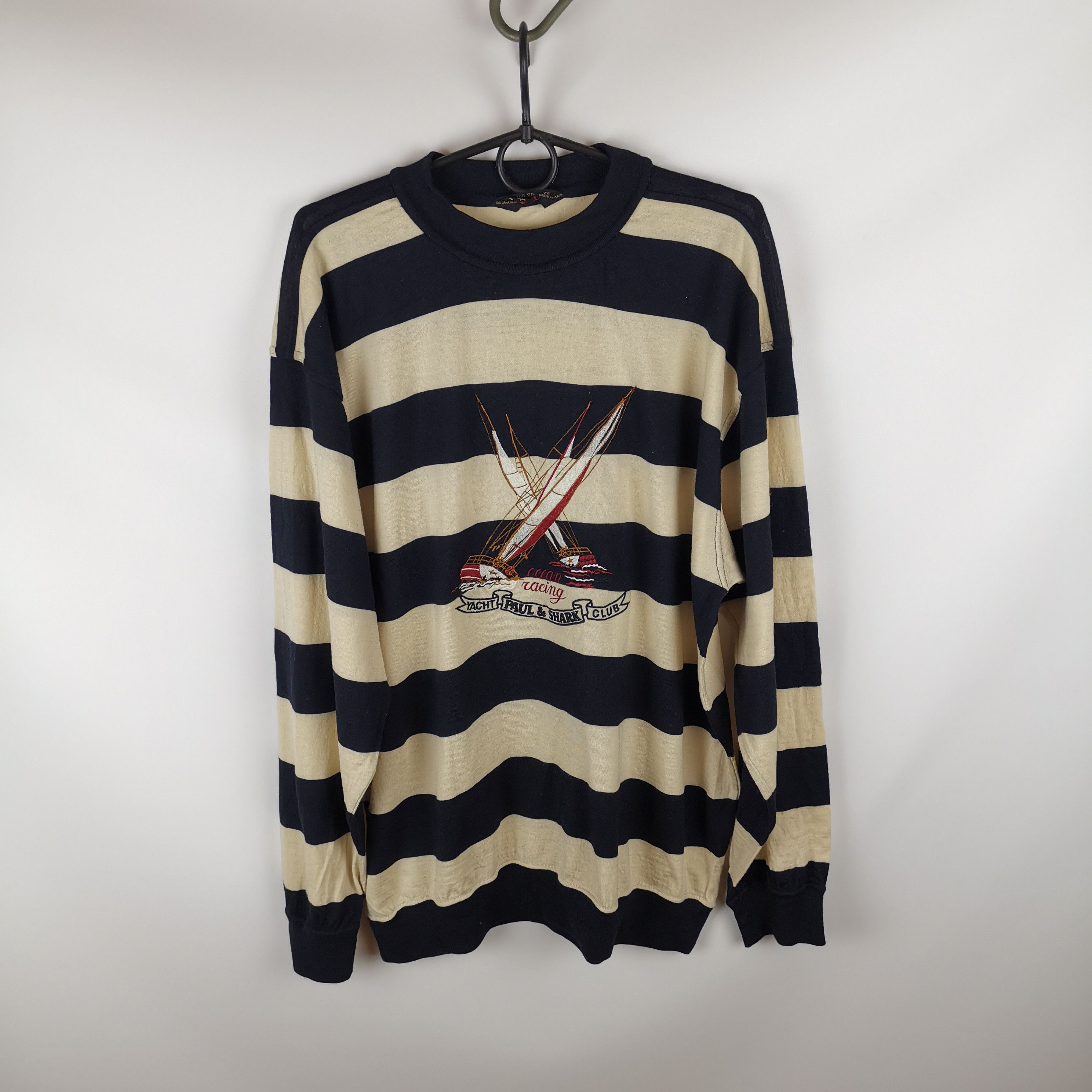 Paul & Shark Paul&Shark vintage 90s ocean racing sweatshirt striped Size US XXL / EU 58 / 5 - 2 Thumbnail