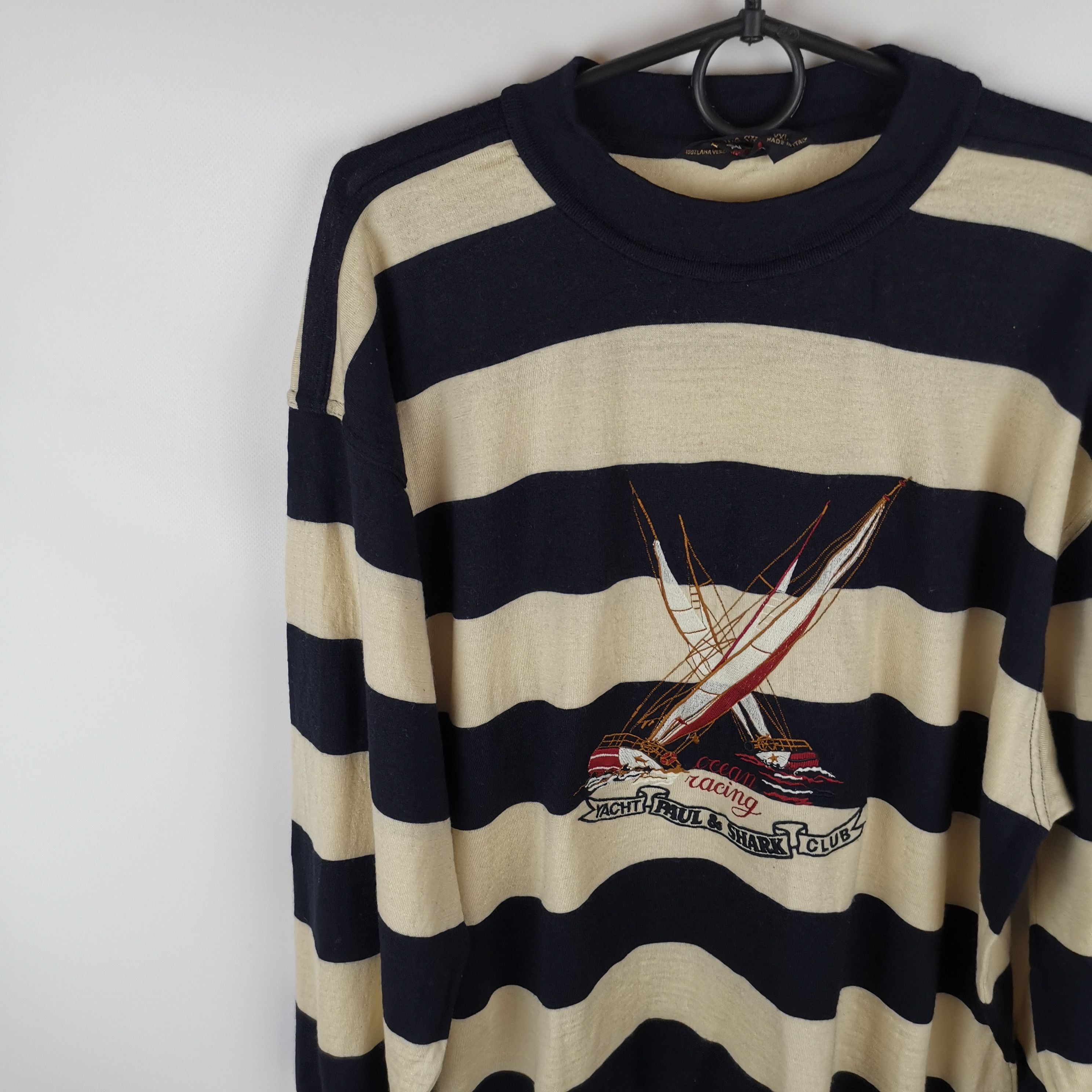 Paul & Shark Paul&Shark vintage 90s ocean racing sweatshirt striped Size US XXL / EU 58 / 5 - 1 Thumbnail