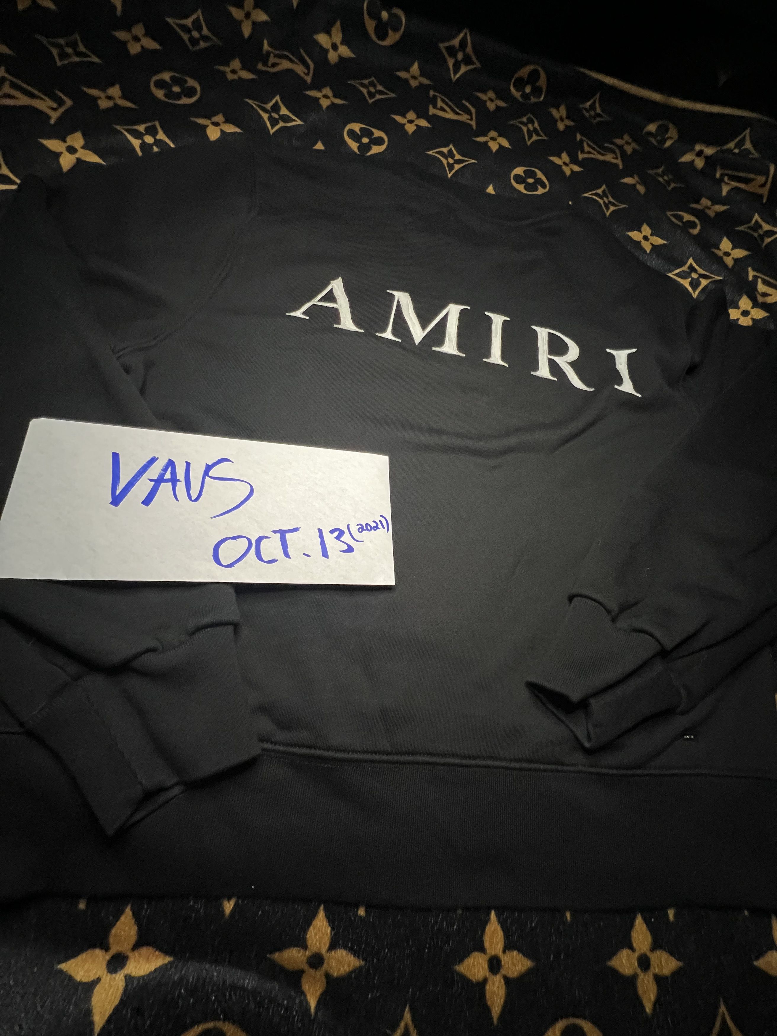 image of Amiri "bones" Sweatshirt in Black/White, Men's (Size Small)