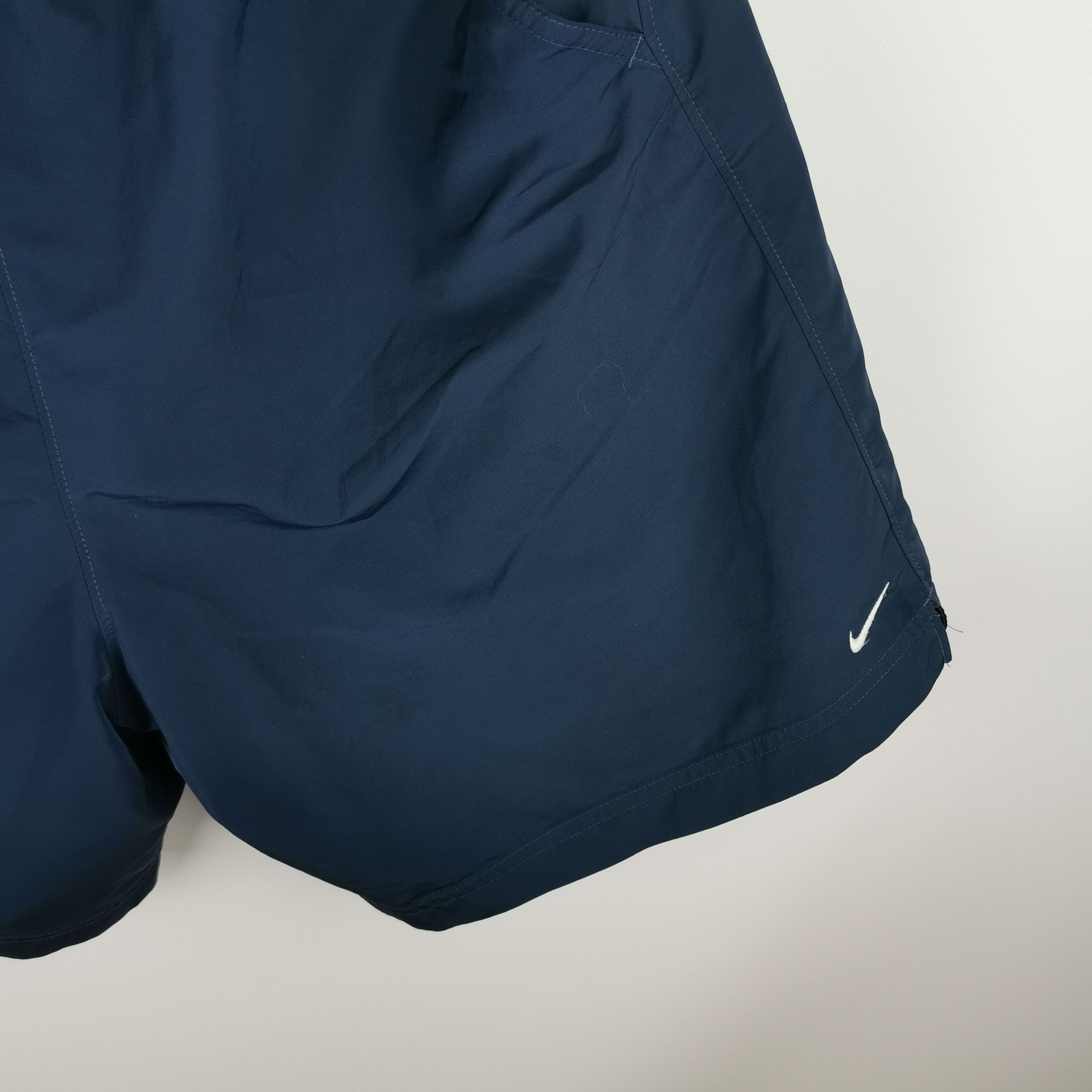 Nike × Vintage Nike vintage y2k tennis swoosh navy shorts Size US 34 / EU 50 - 3 Thumbnail