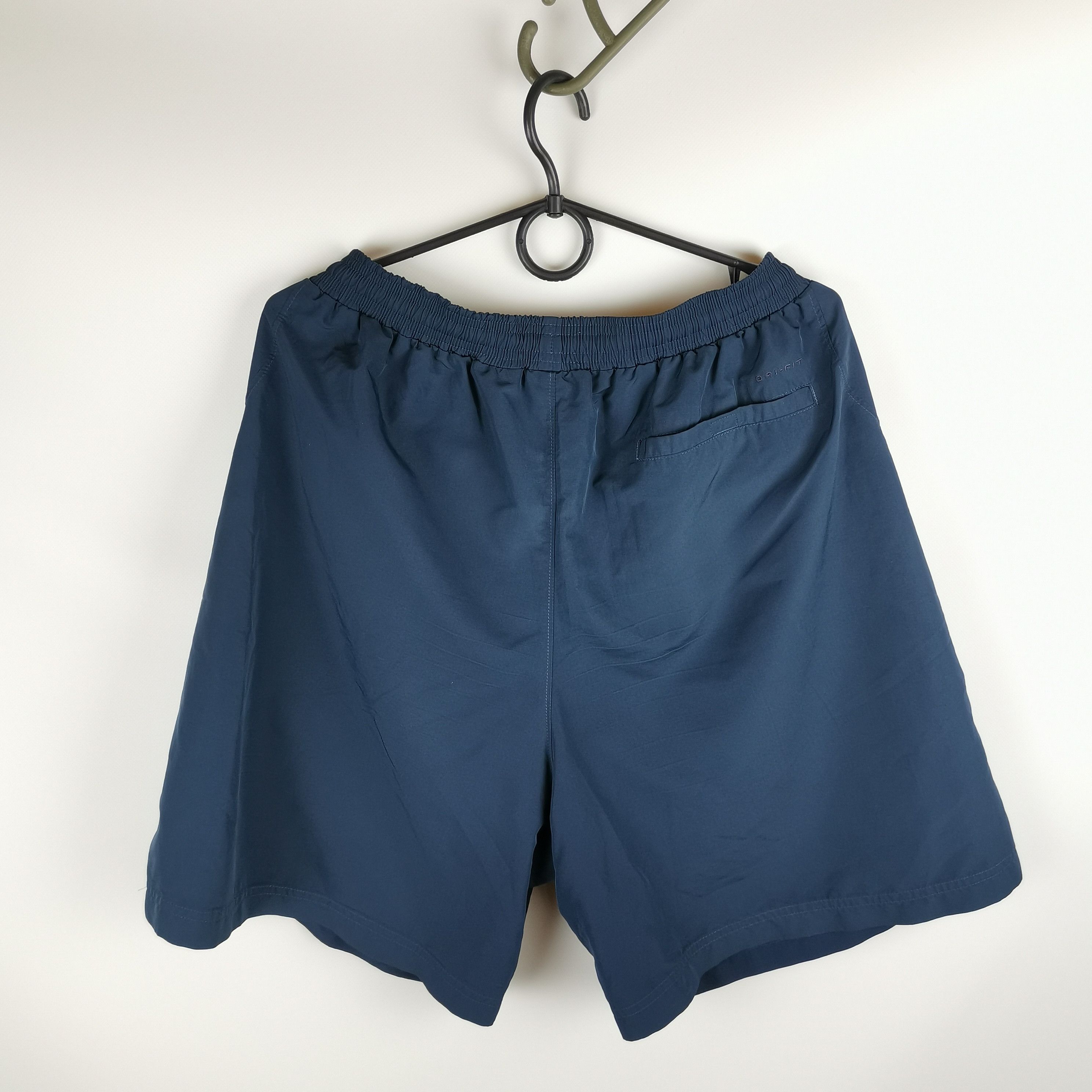 Nike × Vintage Nike vintage y2k tennis swoosh navy shorts Size US 34 / EU 50 - 2 Thumbnail