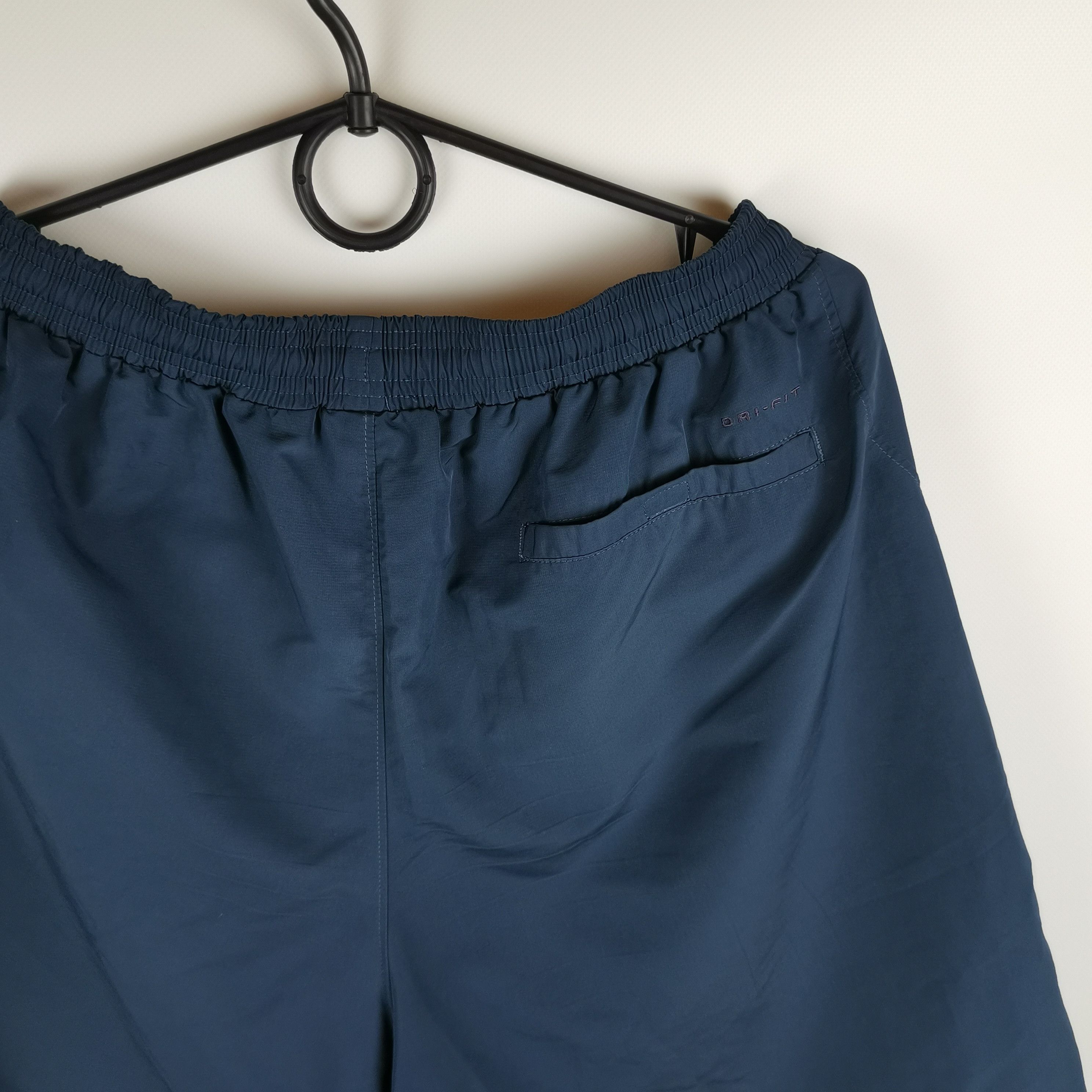 Nike × Vintage Nike vintage y2k tennis swoosh navy shorts Size US 34 / EU 50 - 5 Thumbnail
