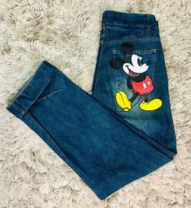 Vintage 90's Big Mickey Disney 1928 Denim Jeans Limited