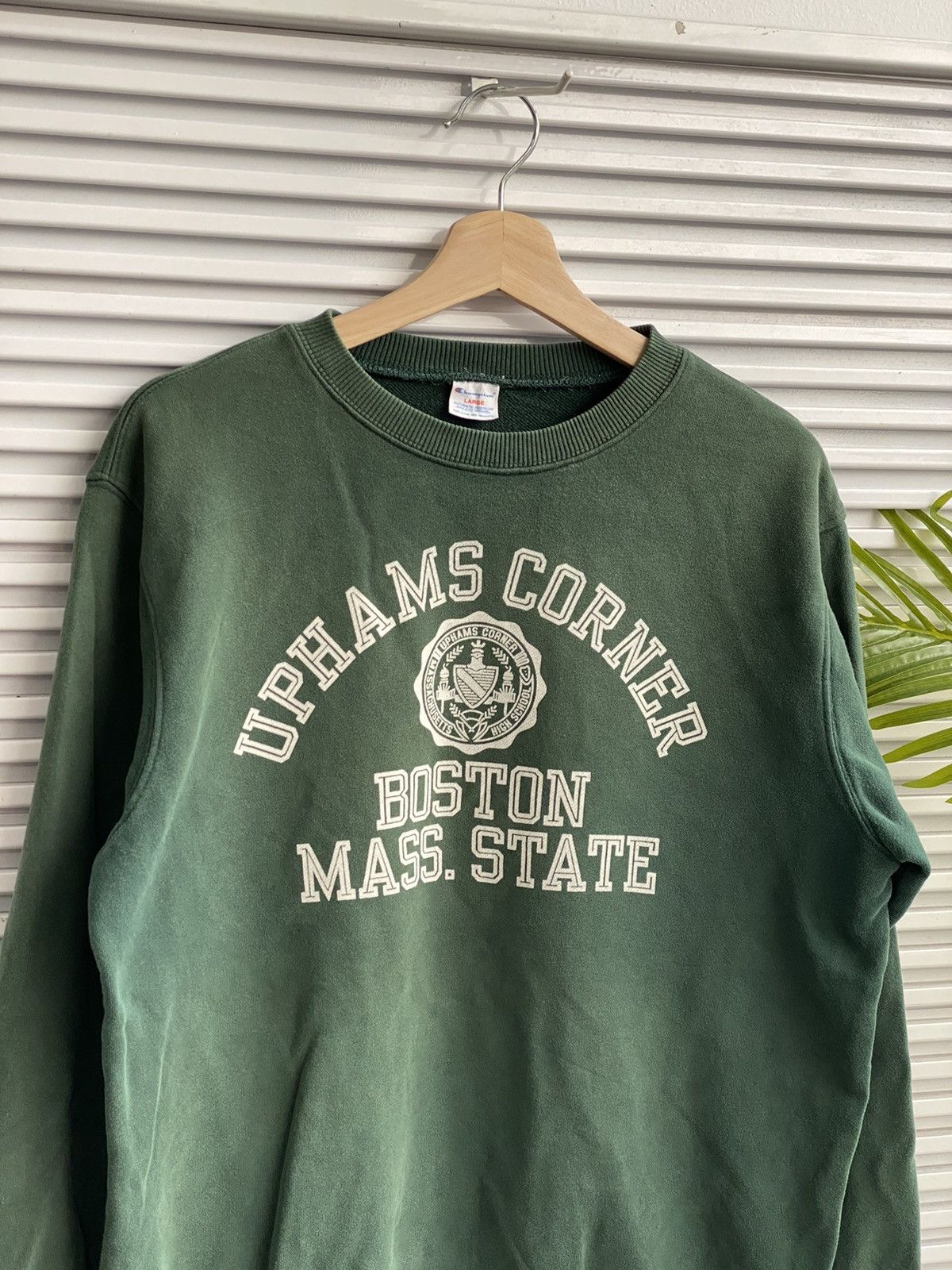 Champion × Vintage Vintage Champion Uphams Corner Boston Reverse Weave Crewneck Size US M / EU 48-50 / 2 - 2 Thumbnail