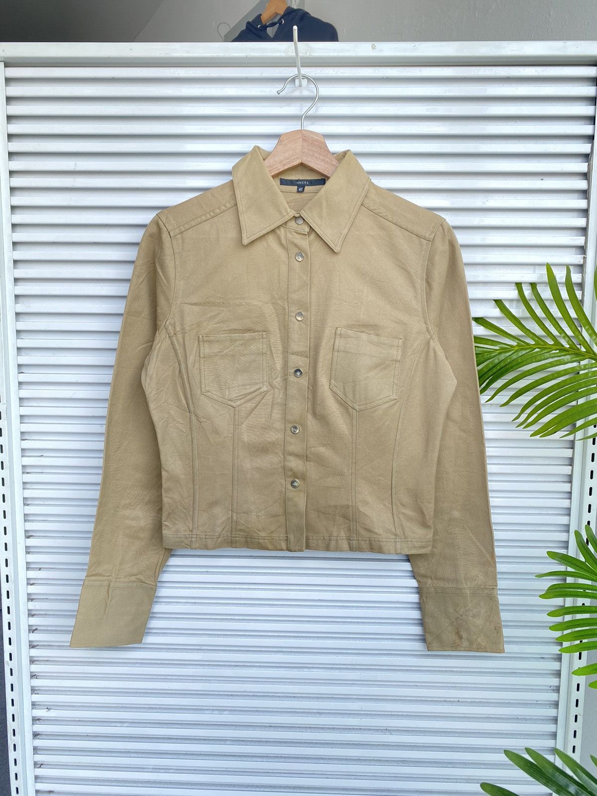 Gucci Vintage Gucci Tom Ford Zamasport Denim Button Jacket Size S / US 4 / IT 40 - 1 Thumbnail
