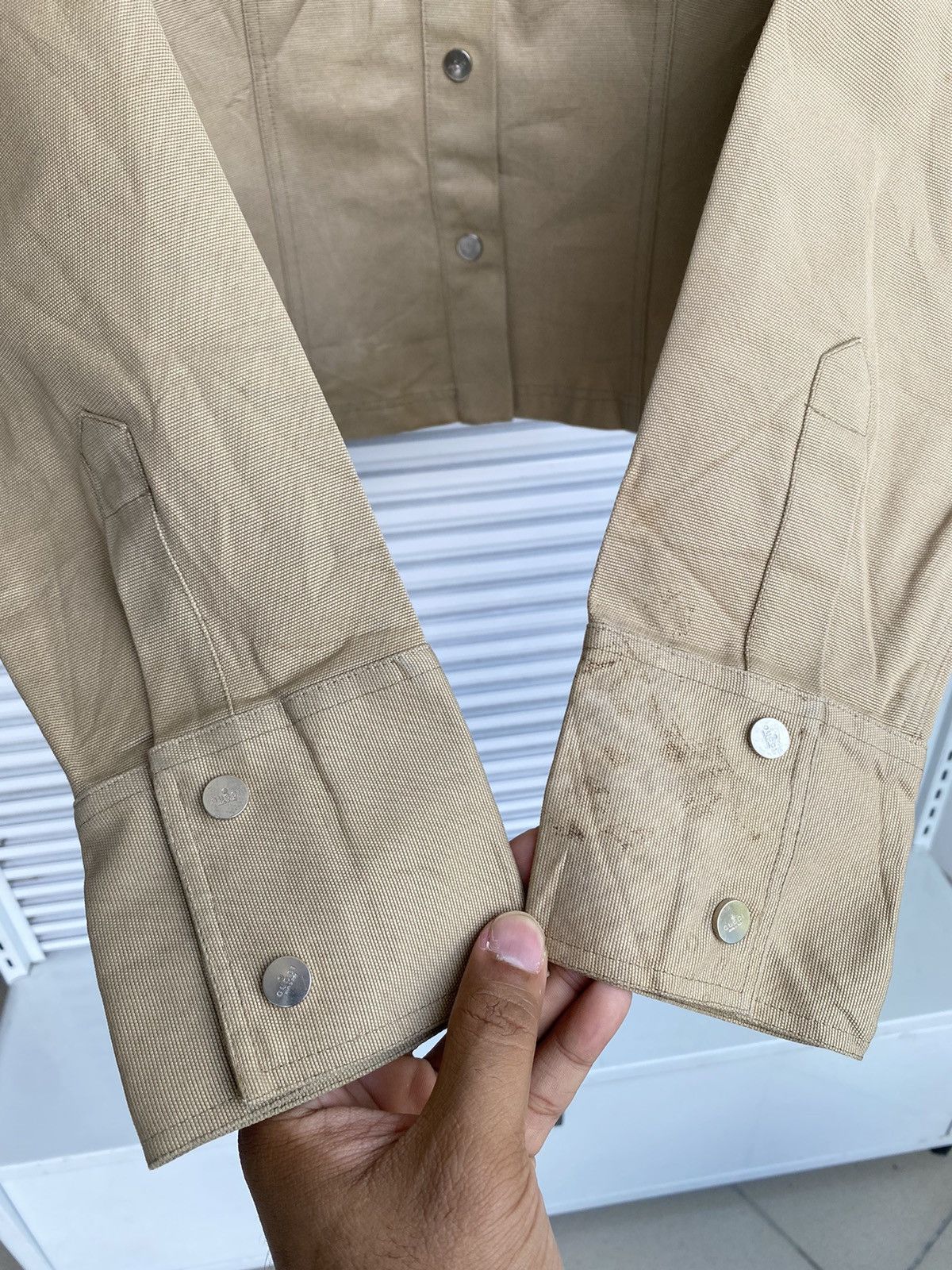 Gucci Vintage Gucci Tom Ford Zamasport Denim Button Jacket Size S / US 4 / IT 40 - 5 Thumbnail